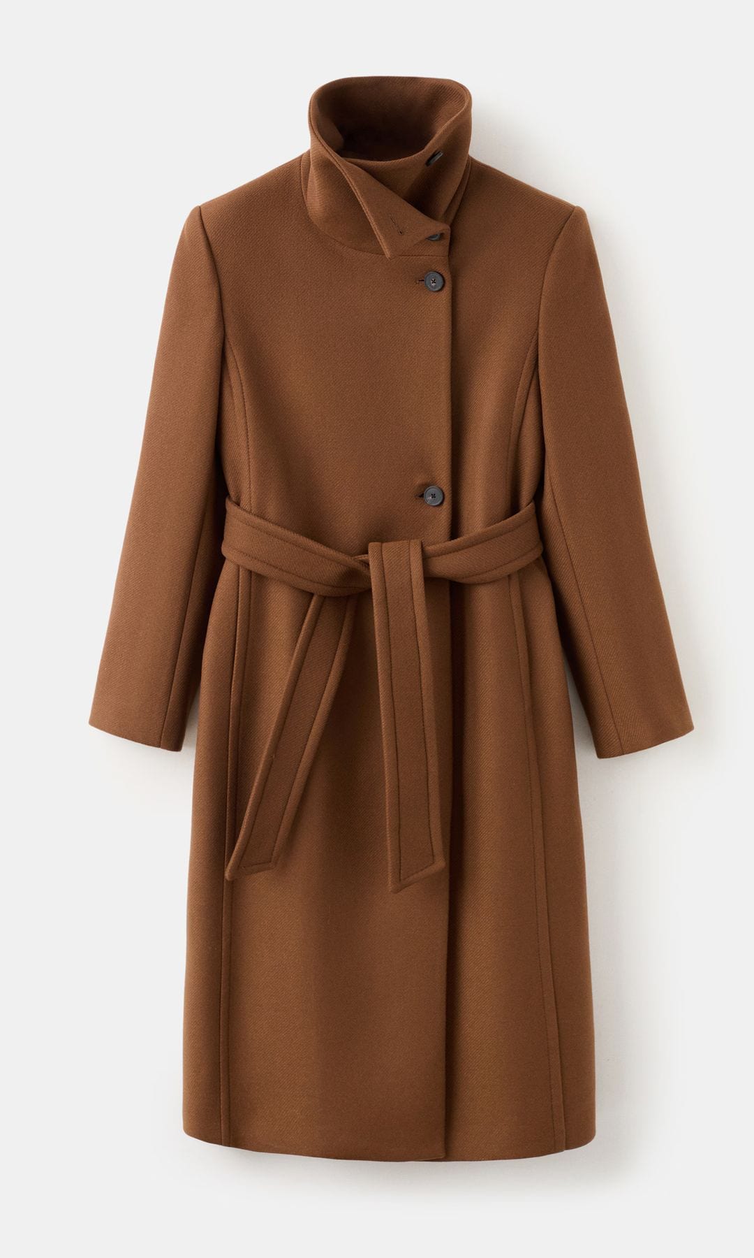 abrigo de lana beige