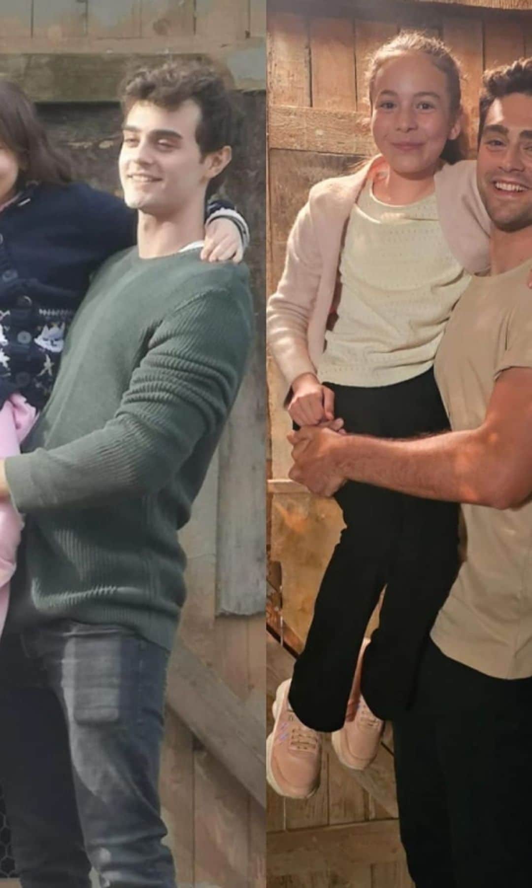 Yiğit Koçak mostraba una imagen de cómo han cambiado su personaje y el de Aylin Akpinar, su hermana Emel en la ficción, desde que comenzó la serie