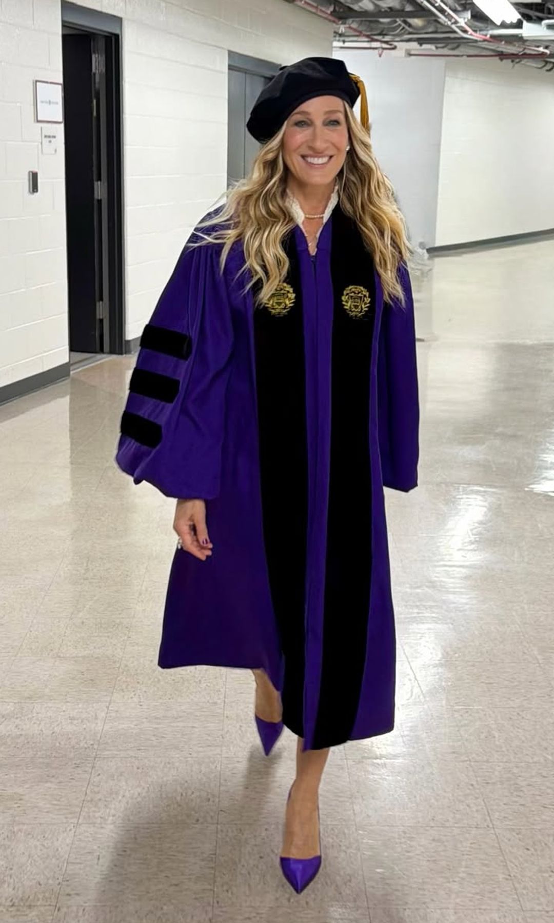 Sarah Jessica Parker en su graduación