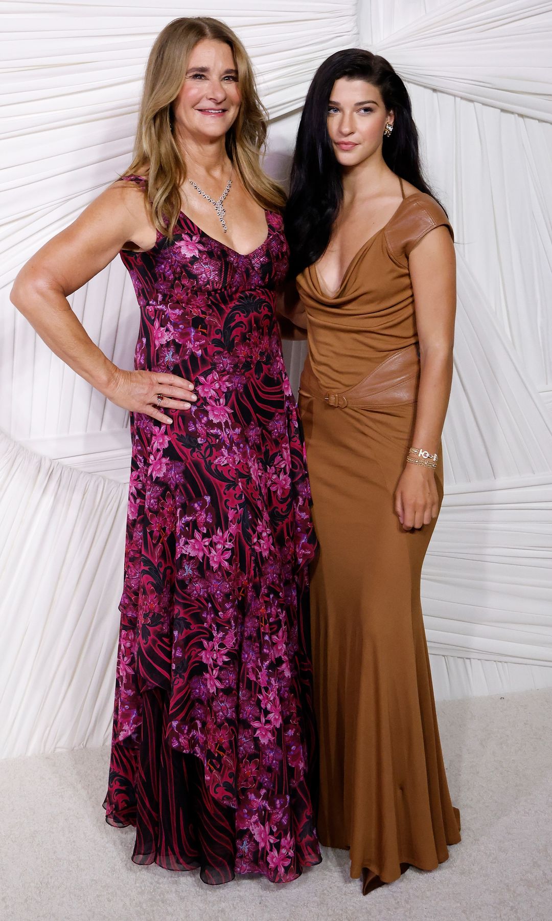 NEW YORK, NEW YORK - SEPTEMBER 26: Melinda Gates and Phoebe Gates attend the 2024 Albie Awards presented by the Clooney Foundation for Justice at New York Public Library on September 26, 2024 in New York City.  (Photo by Taylor Hill/FilmMagic)