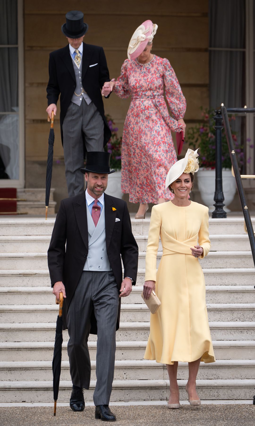 Los príncipes de Gales en el Garden Party del Palacio de Buckingham del pasado mayo