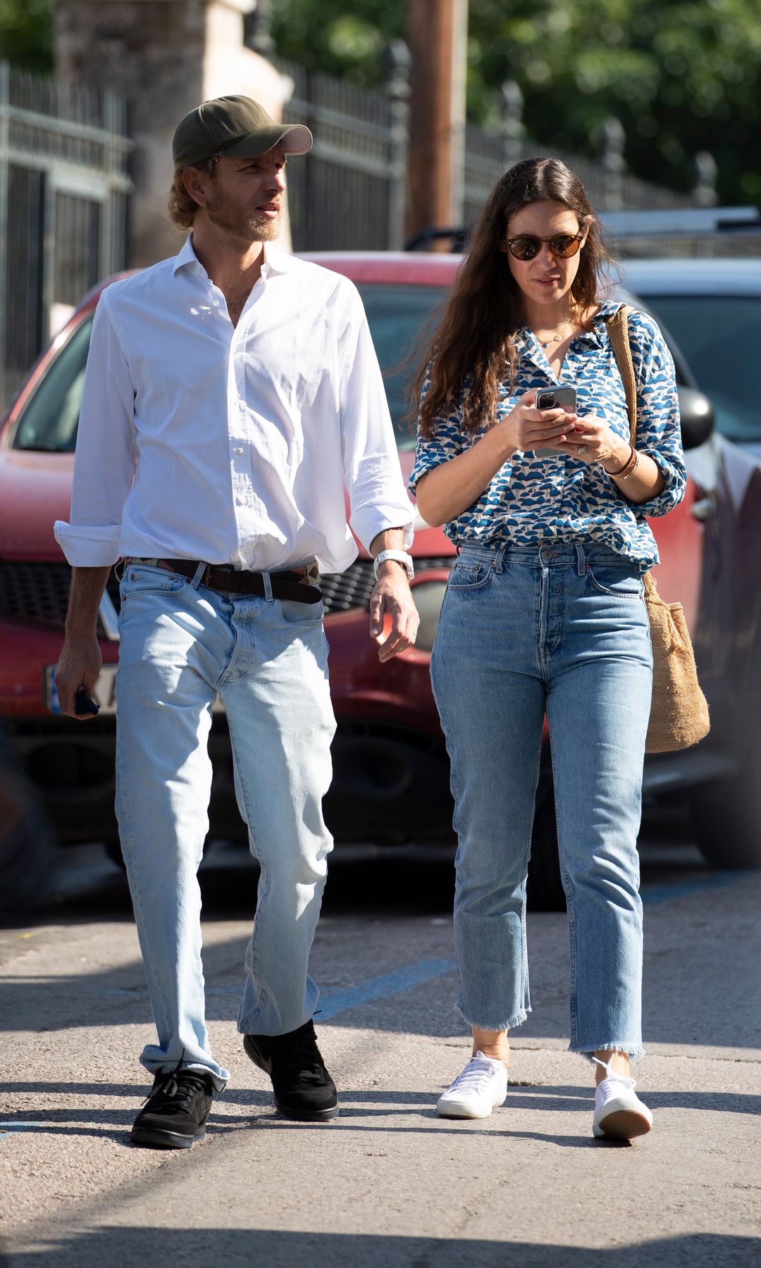Andrea Casiraghi y Tatiana Santo Domingo, en octubre de 2021 en Atenas