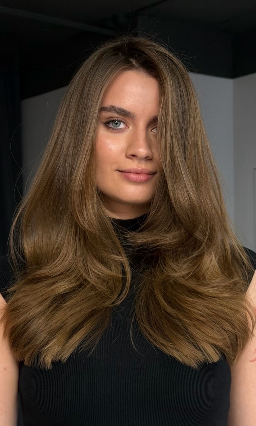 Corte de pelo largo acampanado