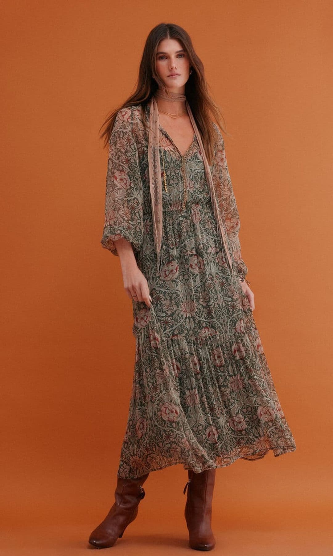 vestido fluido boho