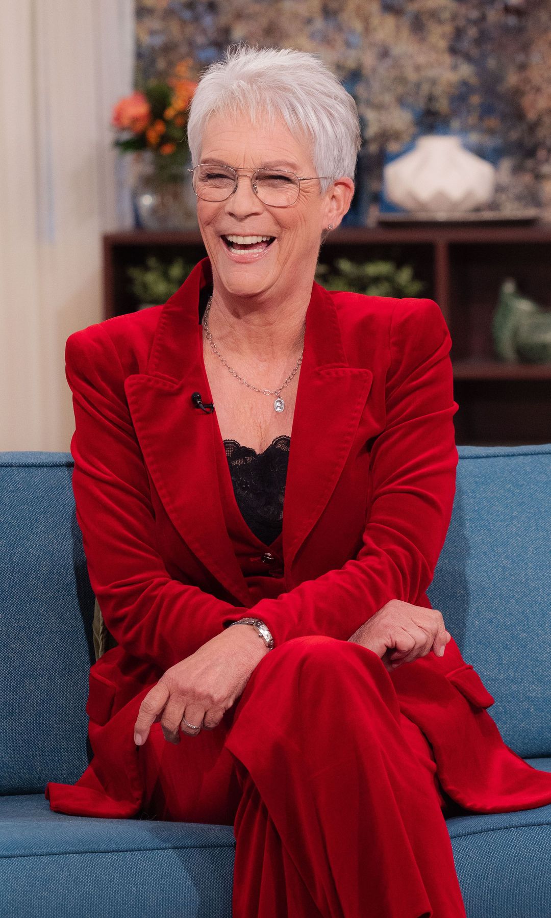 Jamie Lee Curtis en el programa 'This Morning' el 25 de noviembre de 2025 en Londres