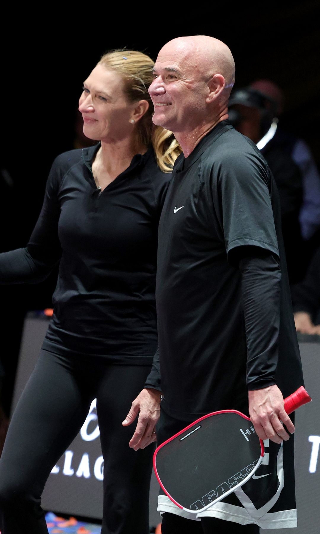 Steffi Graf y Andre Agassi en un campeonato de tenis en Las Vegas (2025)