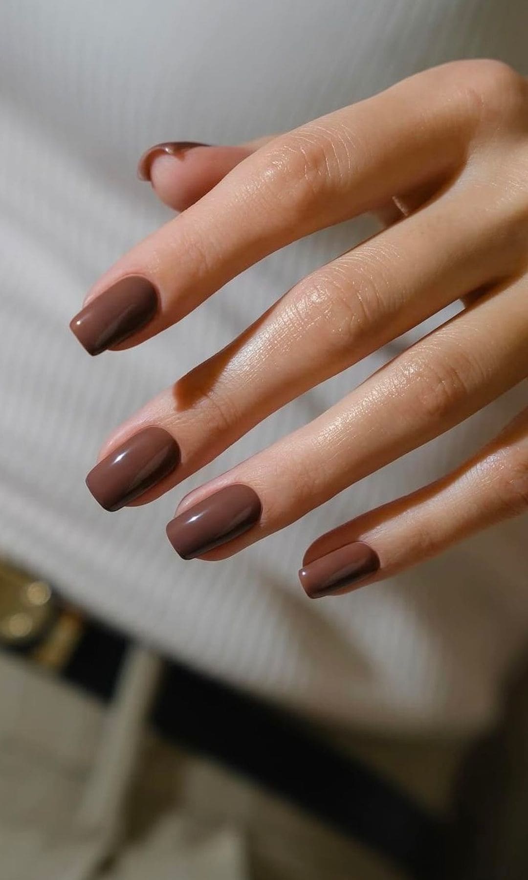 Manicura chocolate