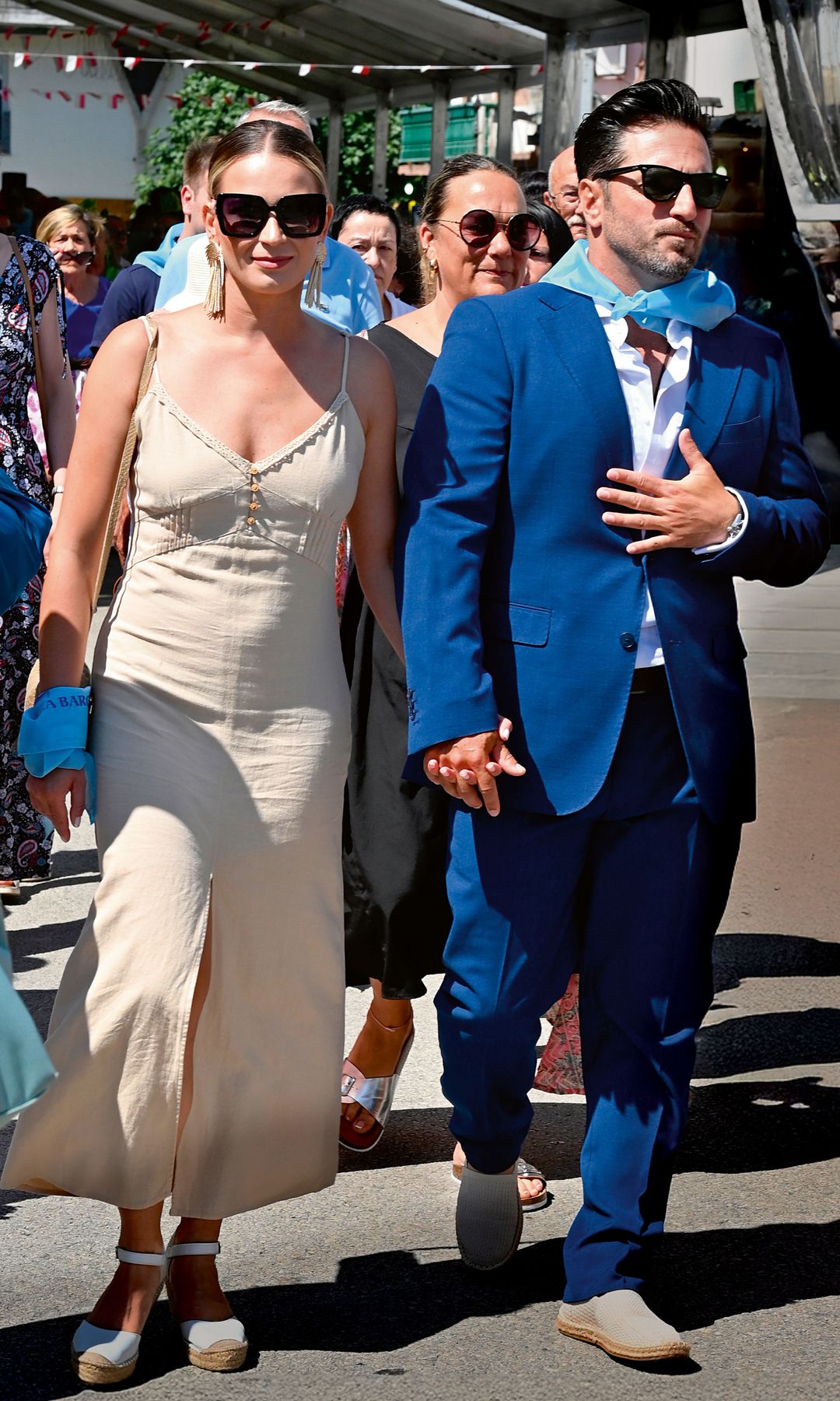 David Bustamante y Yana Olina, inseparables, en las Fiestas del Carmen, de San Vicente de la Barquera
