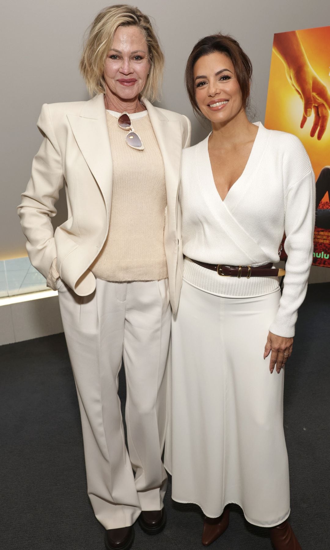 Melanie con su amiga Eva Longoria