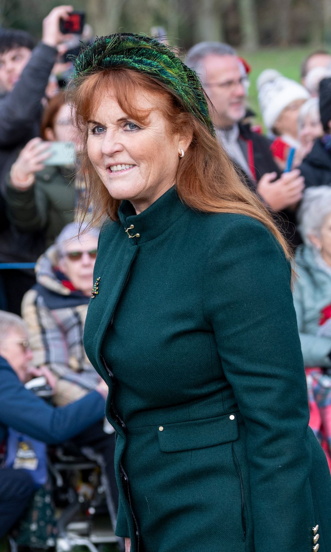 Sarah Ferguson en la última Navidad que fue invitada a Sandringham