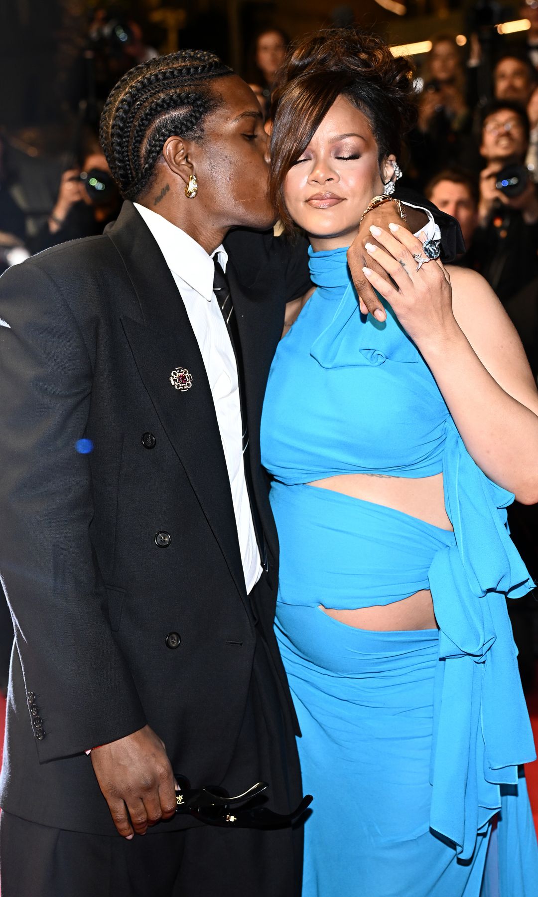 A$AP Rocky y Rihanna en el Festival de Cannes 2025