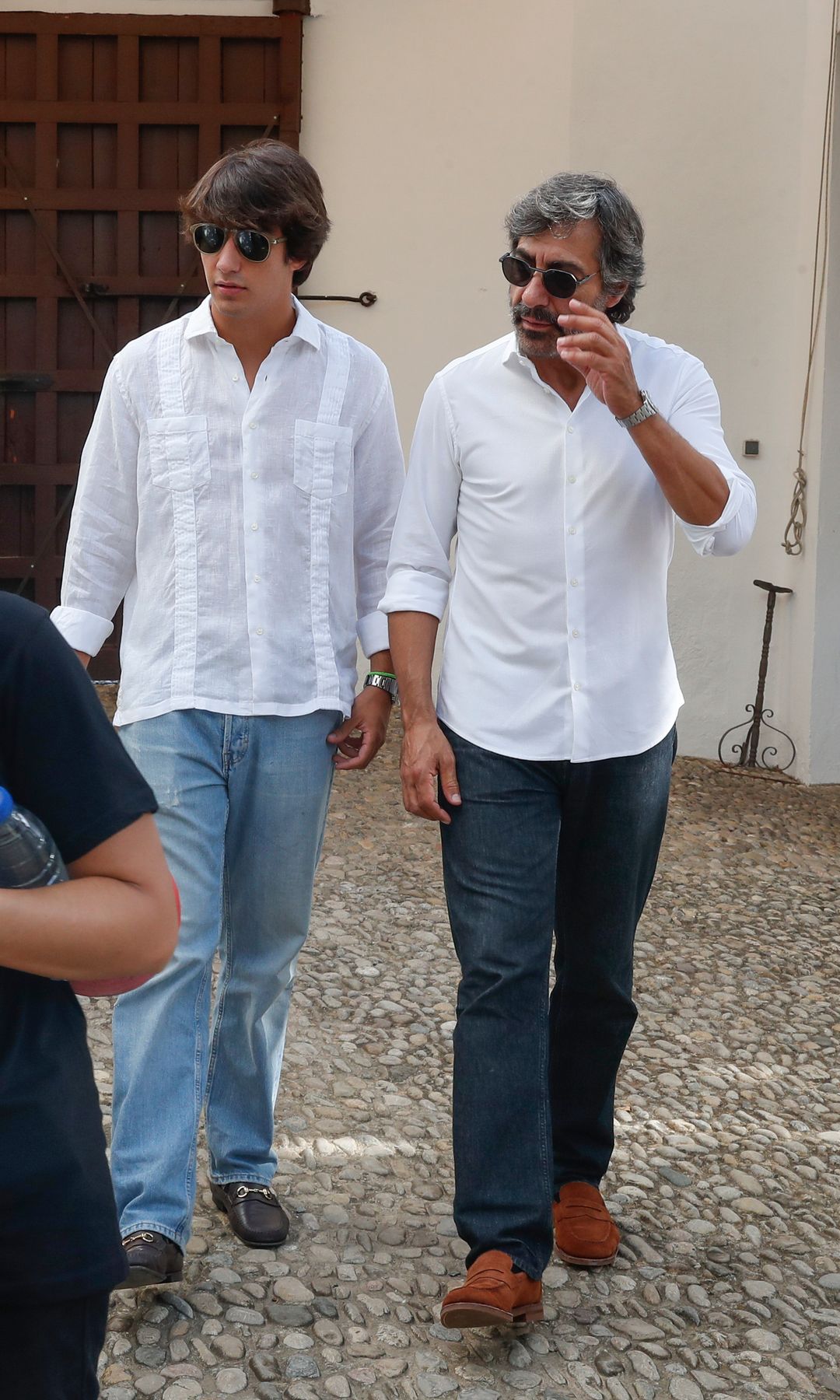 Juan del Val con su hijo Pau en Ronda