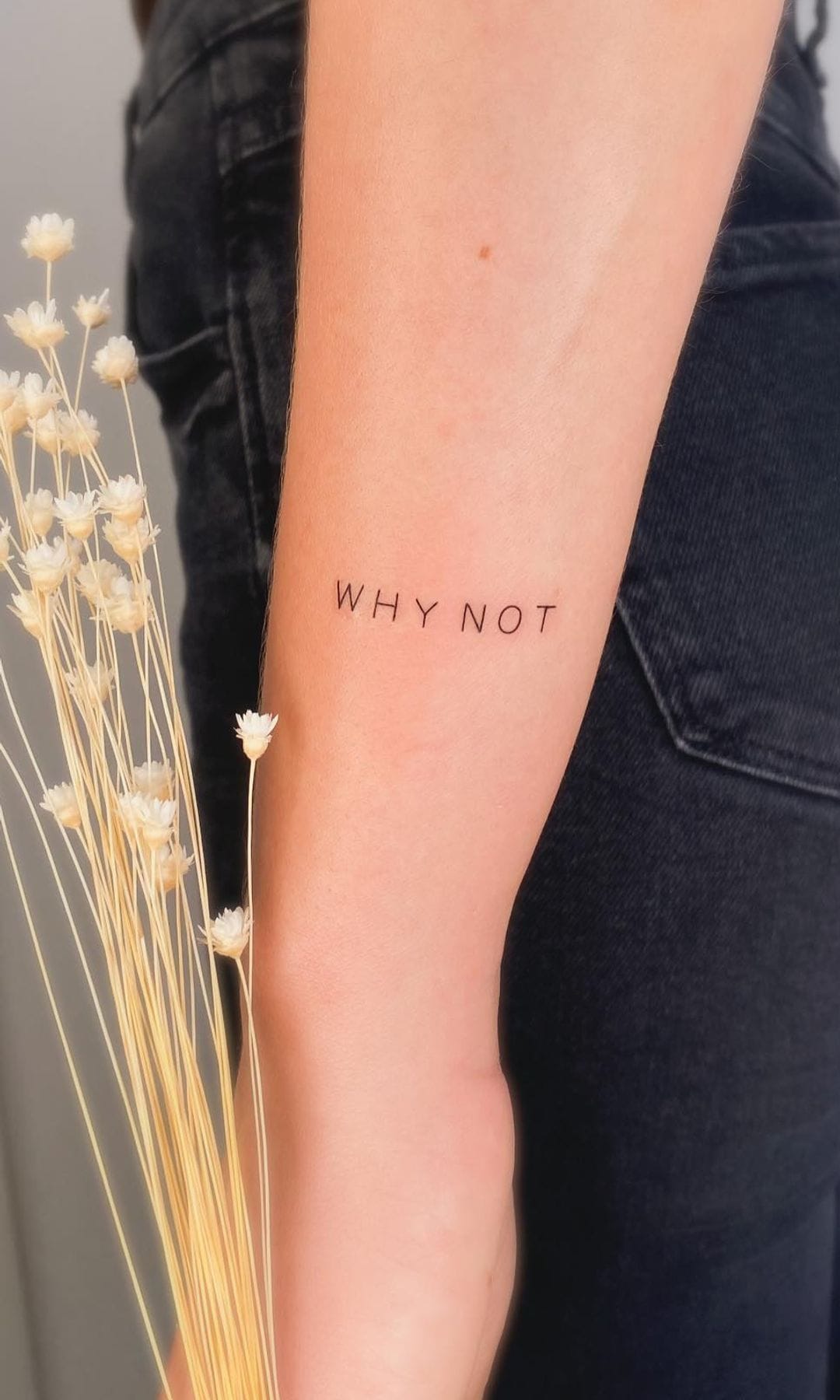 Tatuaje 'why not'