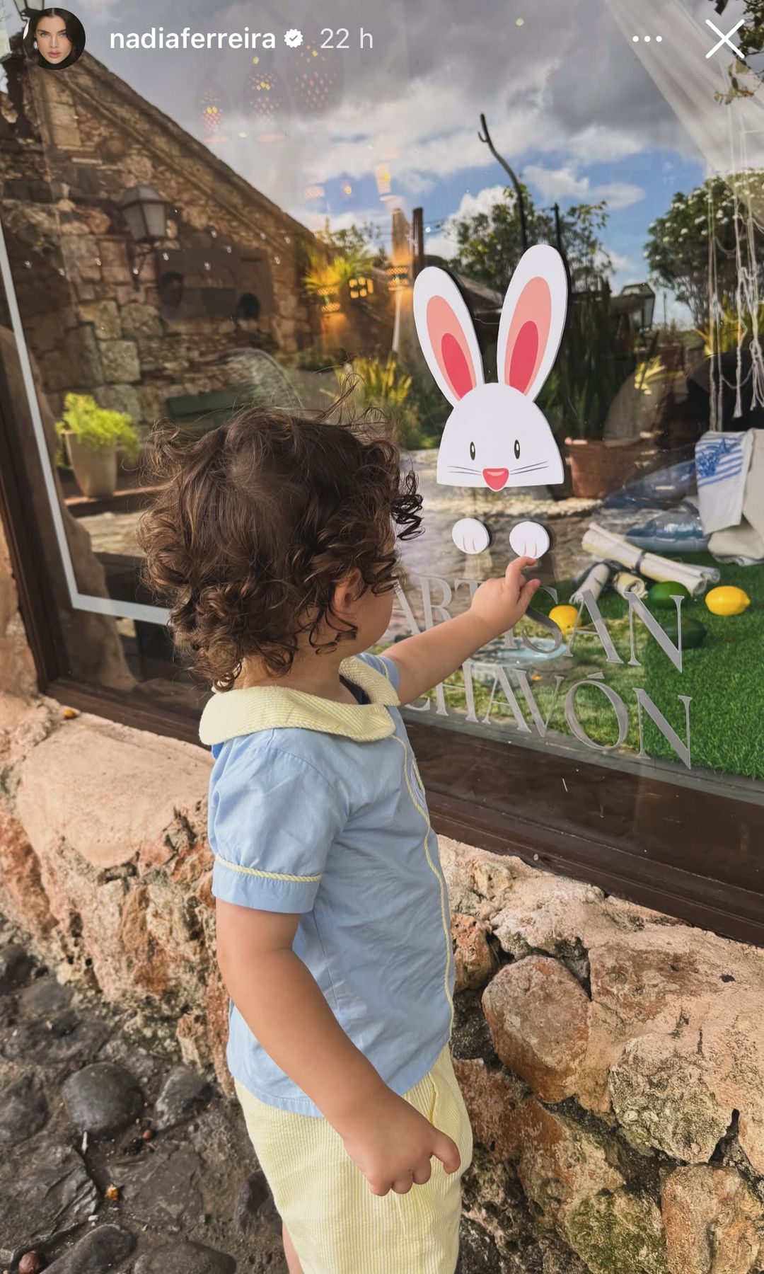 Nadia Ferreira dejó ver lo grande que está el pequeño Marquitos.