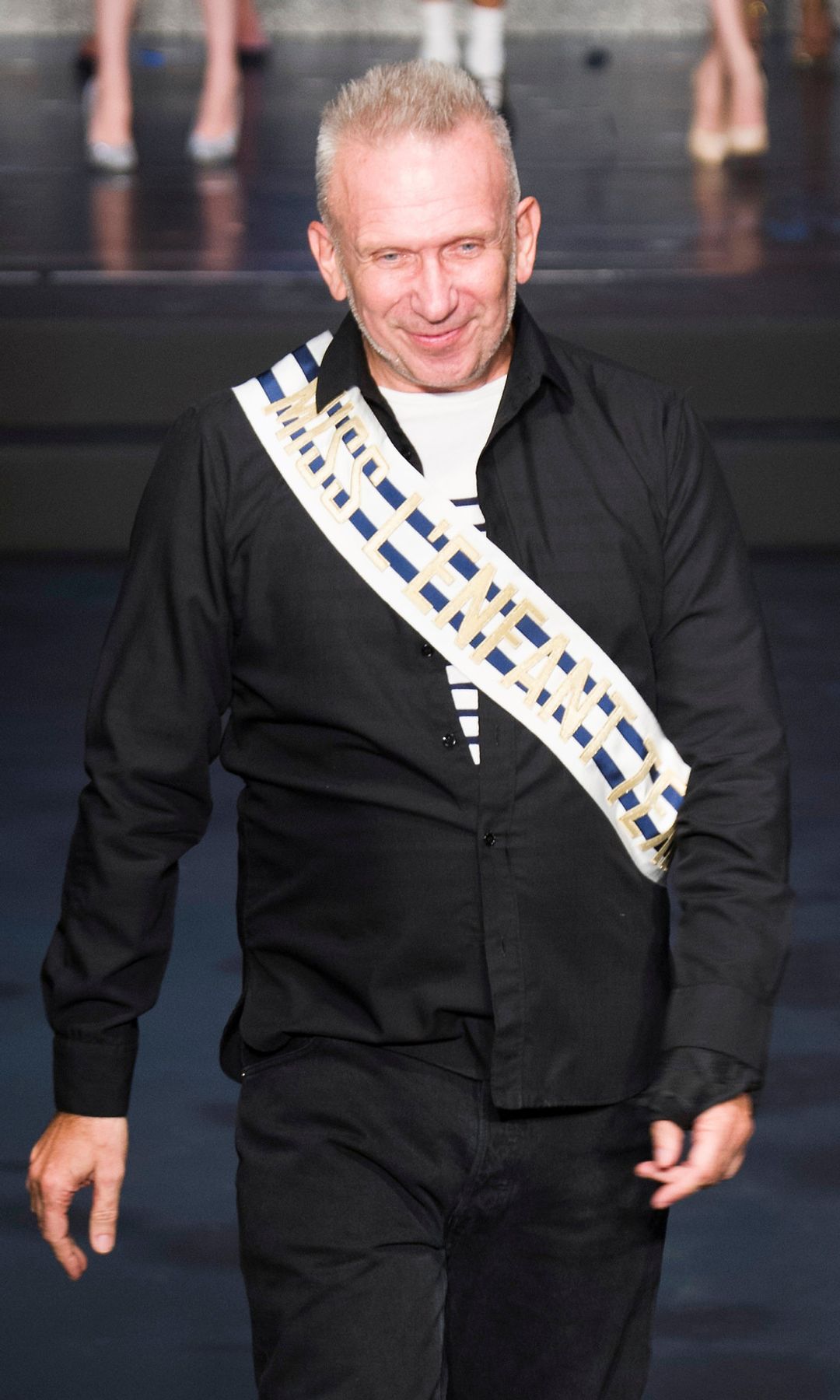 Jean Paul Gaultier durante su último desfile de prêt-à-porter, colección Primavera/Verano 2015
