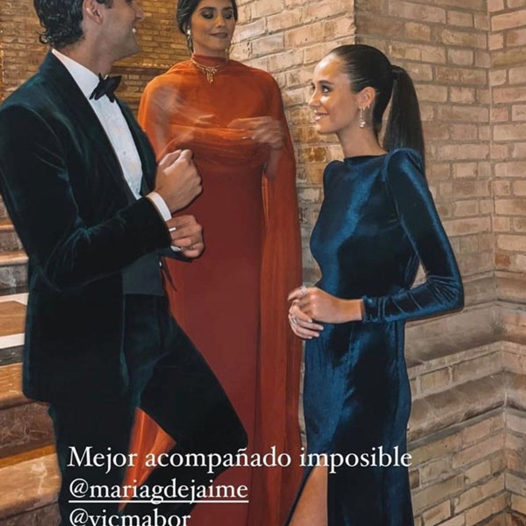victoria marichalar vestido terciopelo