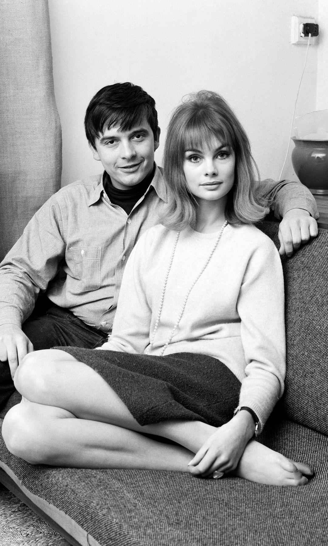 David Bailey con la modelo Jean Shrimpton 
