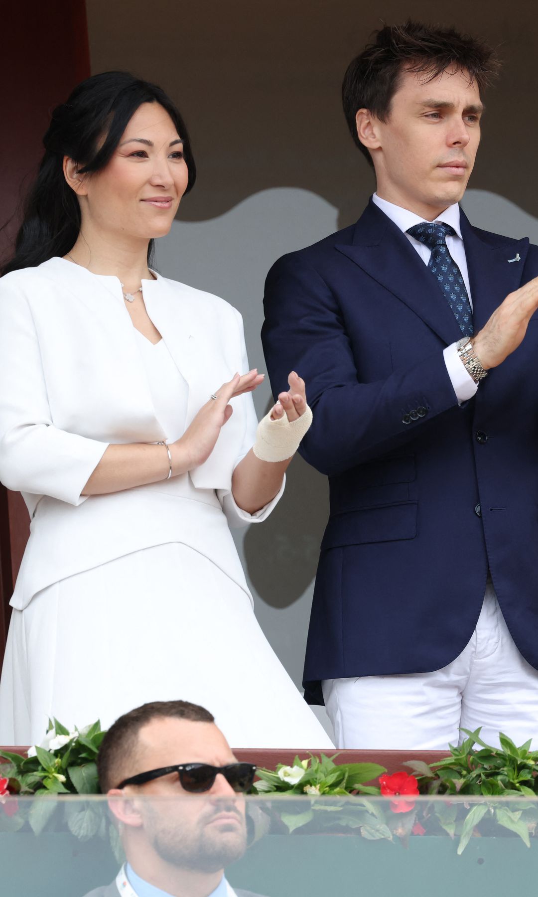 Louis Ducruet y su esposa, Marie Ducruet en el Rolex Monte-Carlo Masters, en abril