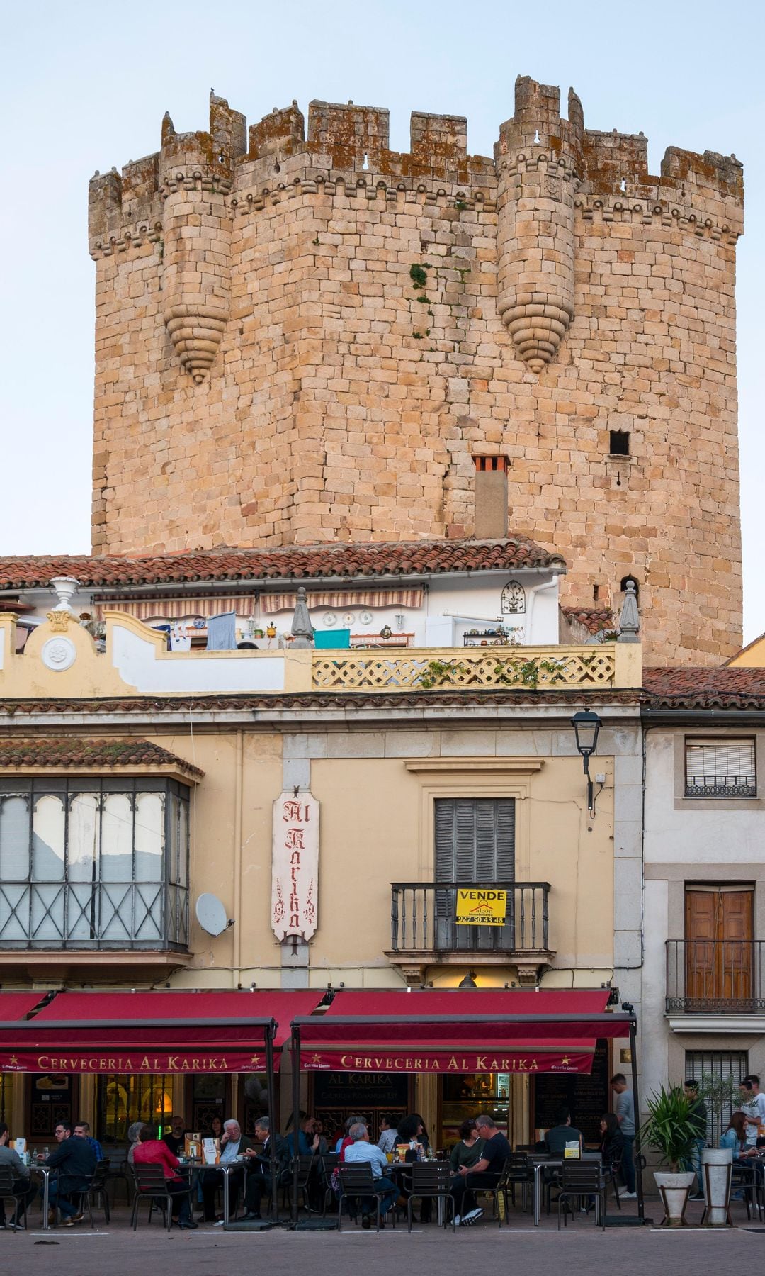 Castillo de los Duques de Alba en Coria, Cáceres, Extremadura