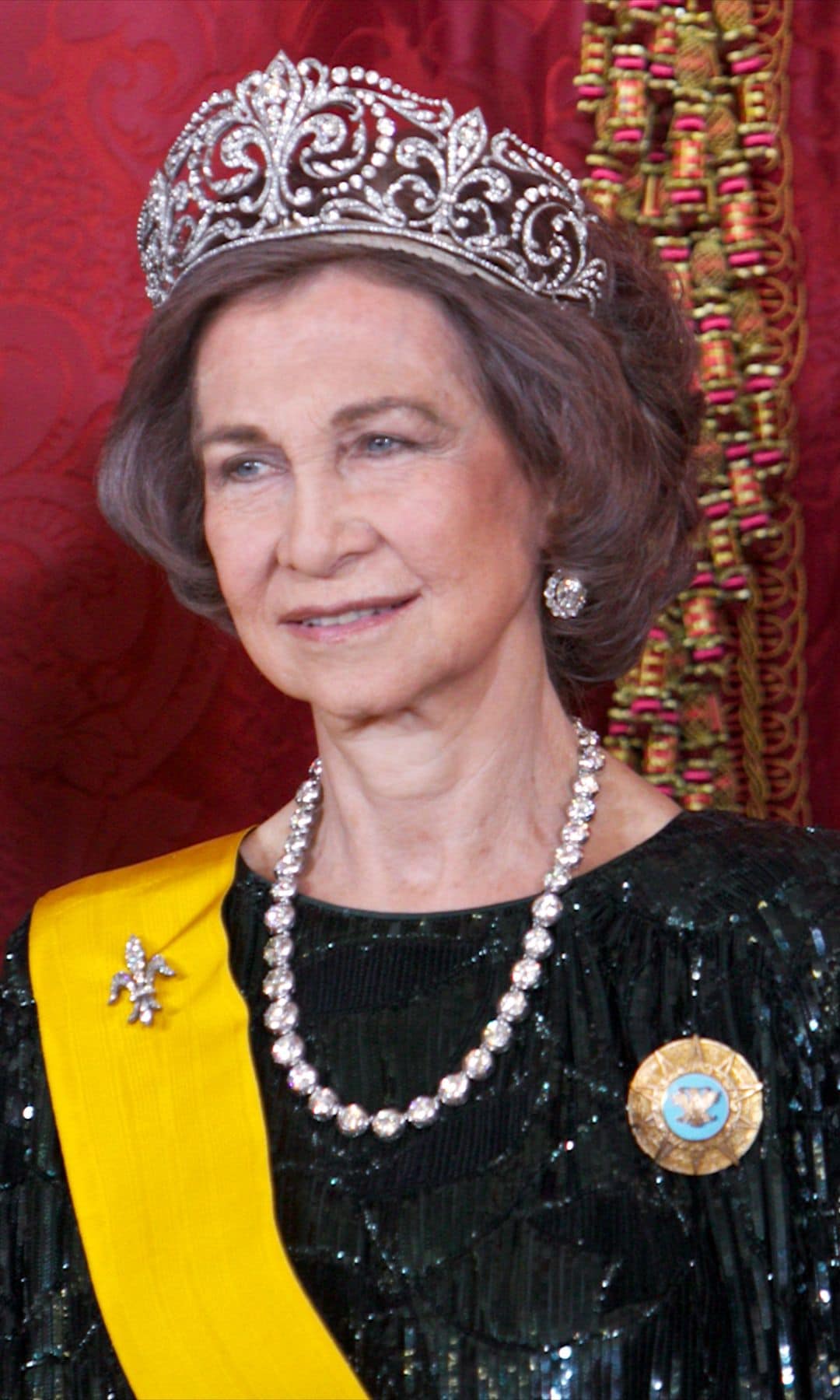 La reina Sofía con tiara Flor de Lis