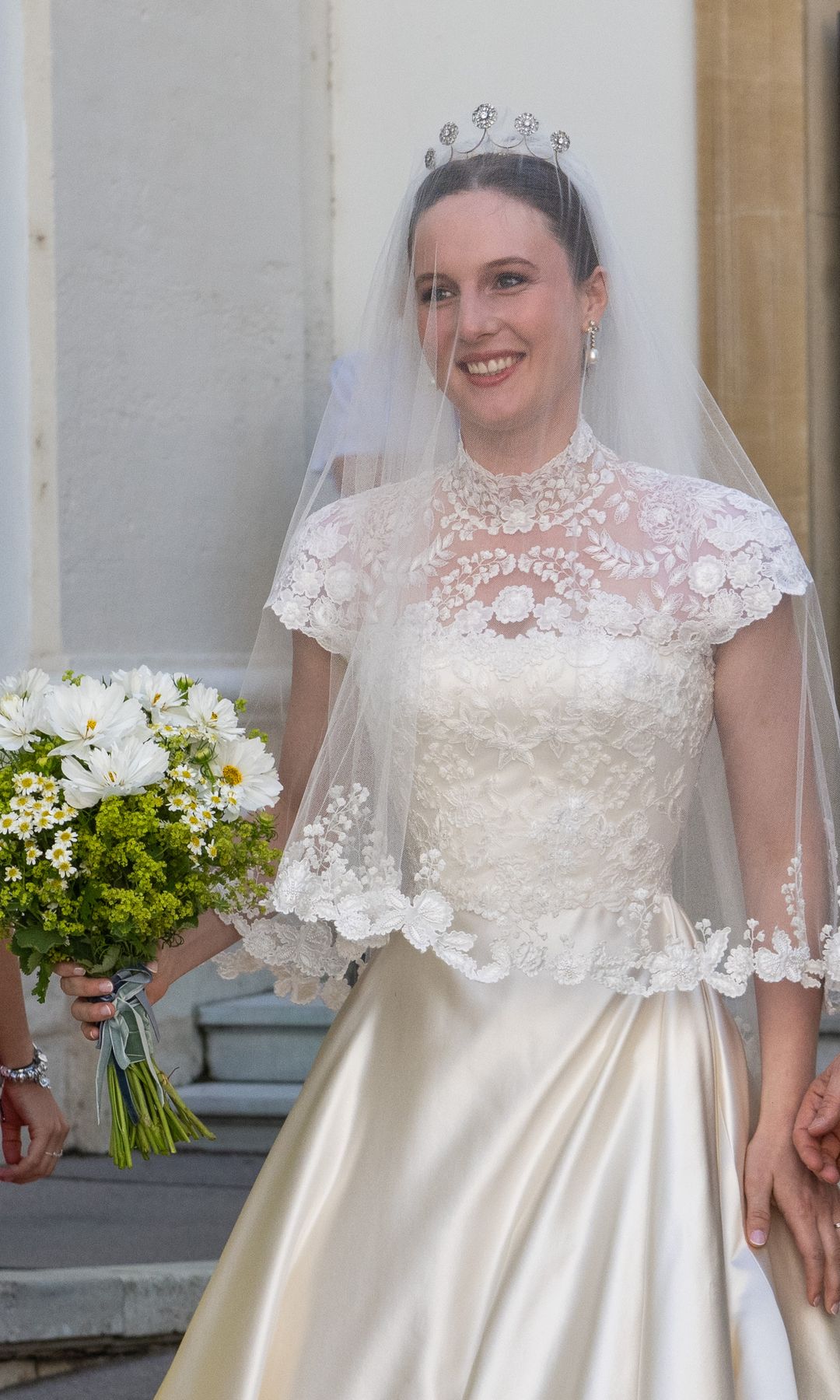Isabel de Habsburg-Lothringen el día de su boda