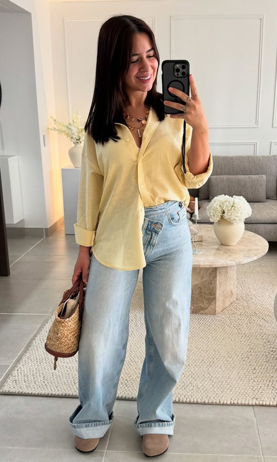 Look amarillo mantequilla