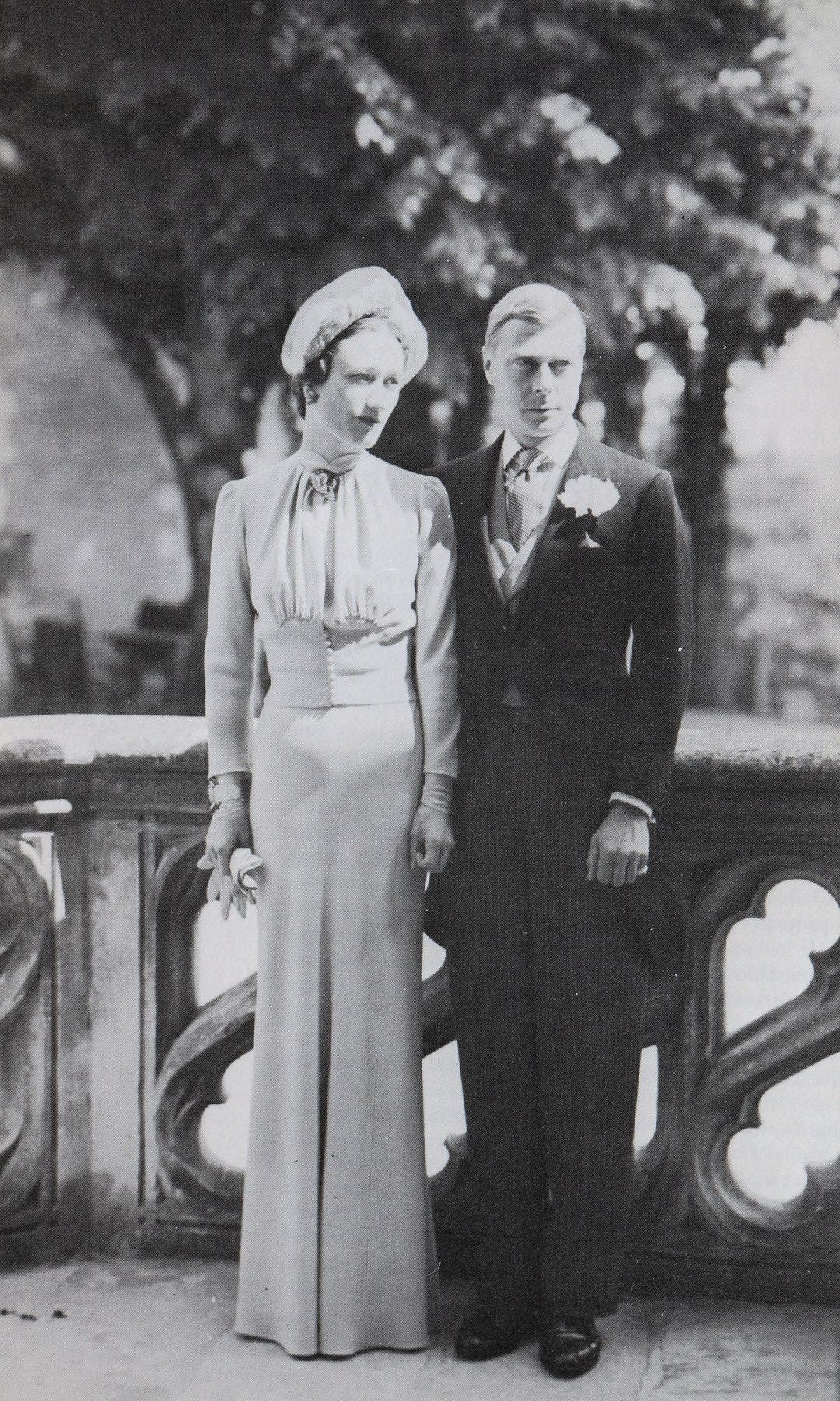 Wallis Simpson y Eduardo VIII el día de su boda