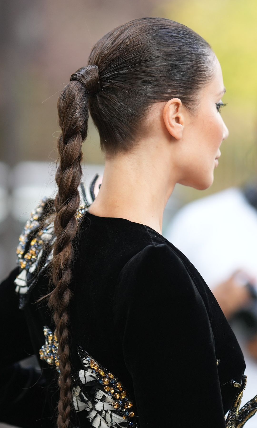 Coleta con trenza