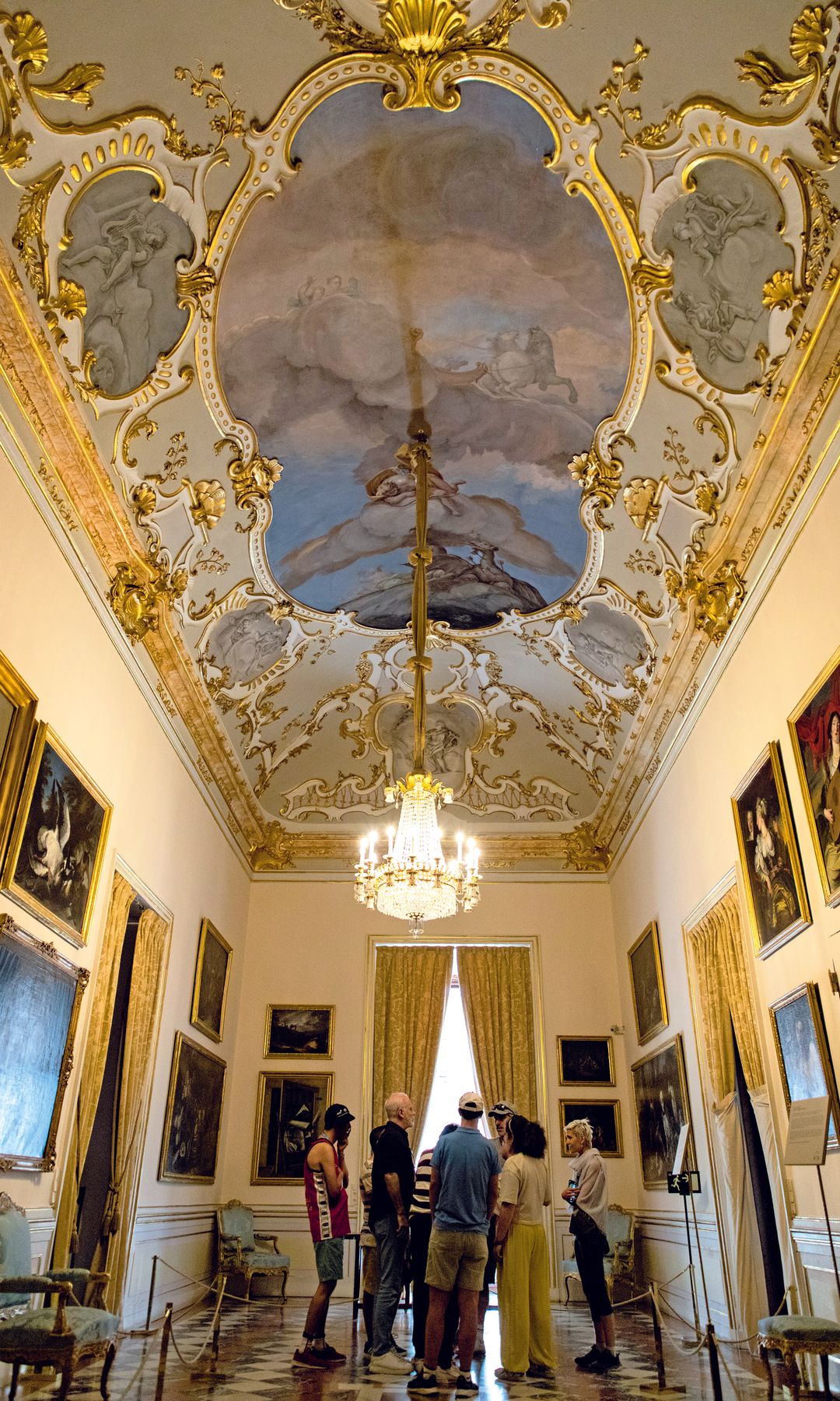 Interior del palacio de La Granja.