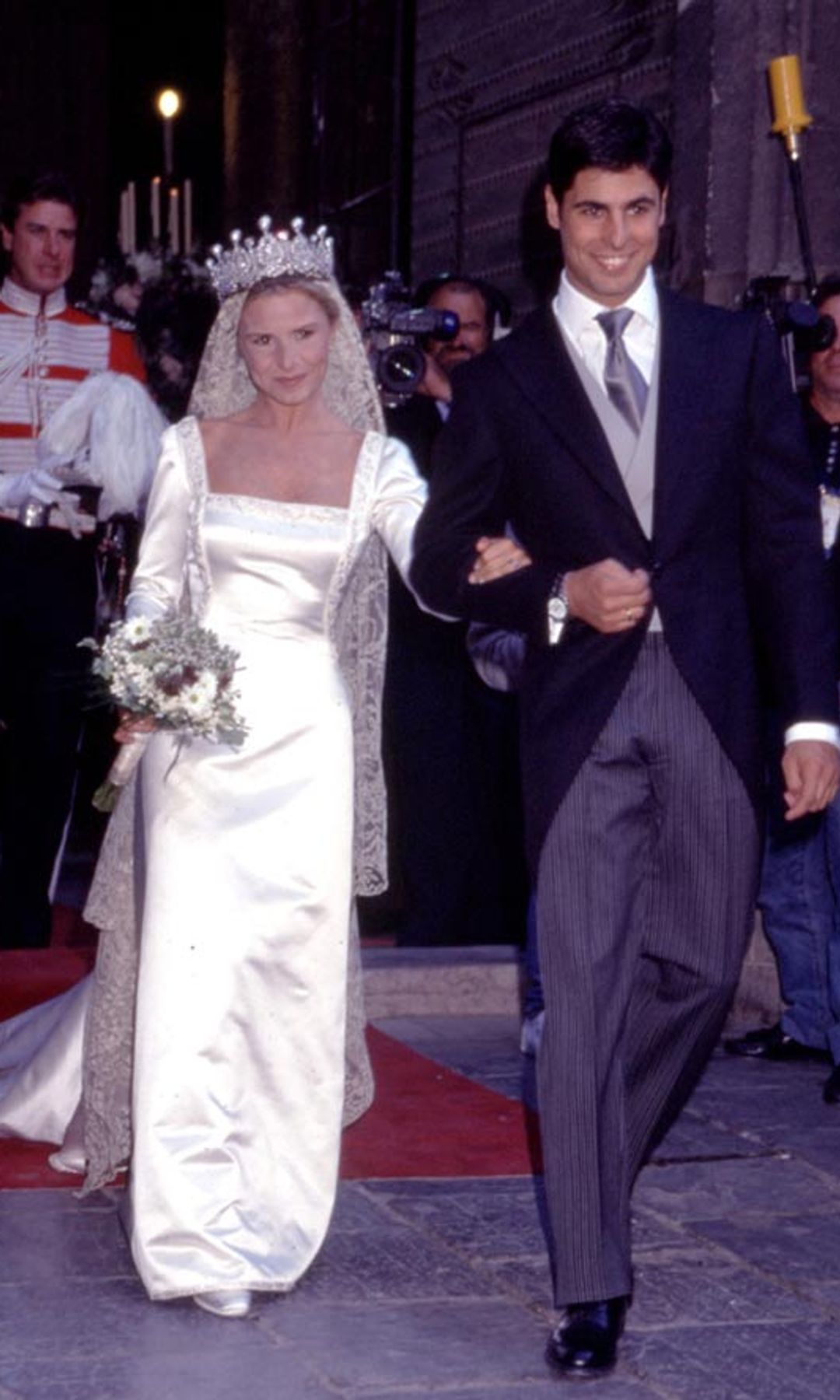 Eugenia Martínez de Irujo el día de su boda con Francisco Rivera