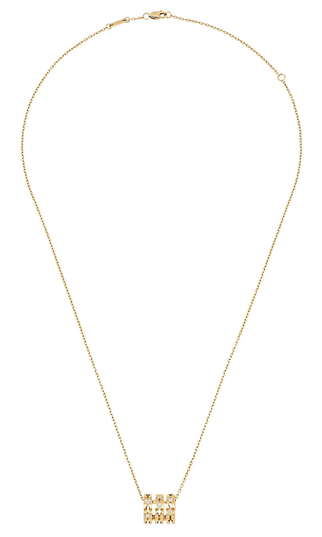Collar de oro amarillo y diamantes (2.500 €), de Dinh Van