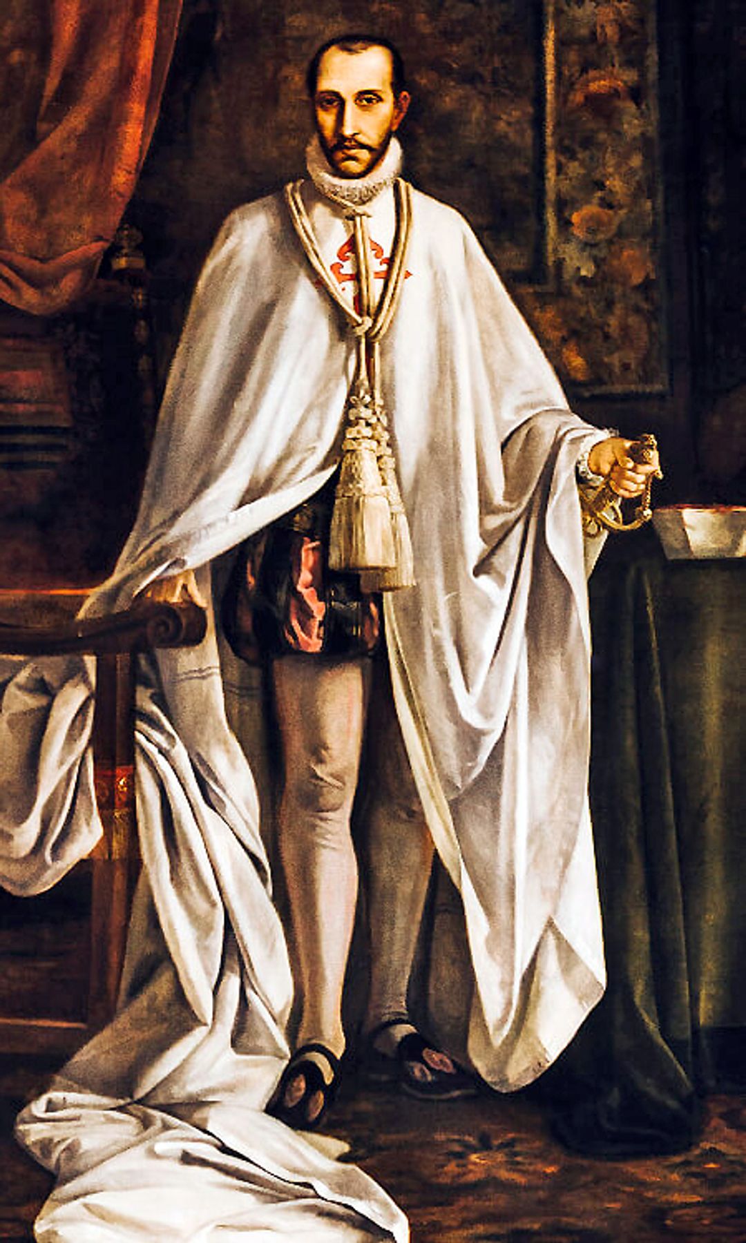 Cuadro de Francisco de Borja en el Palacio Ducal de Gandía.