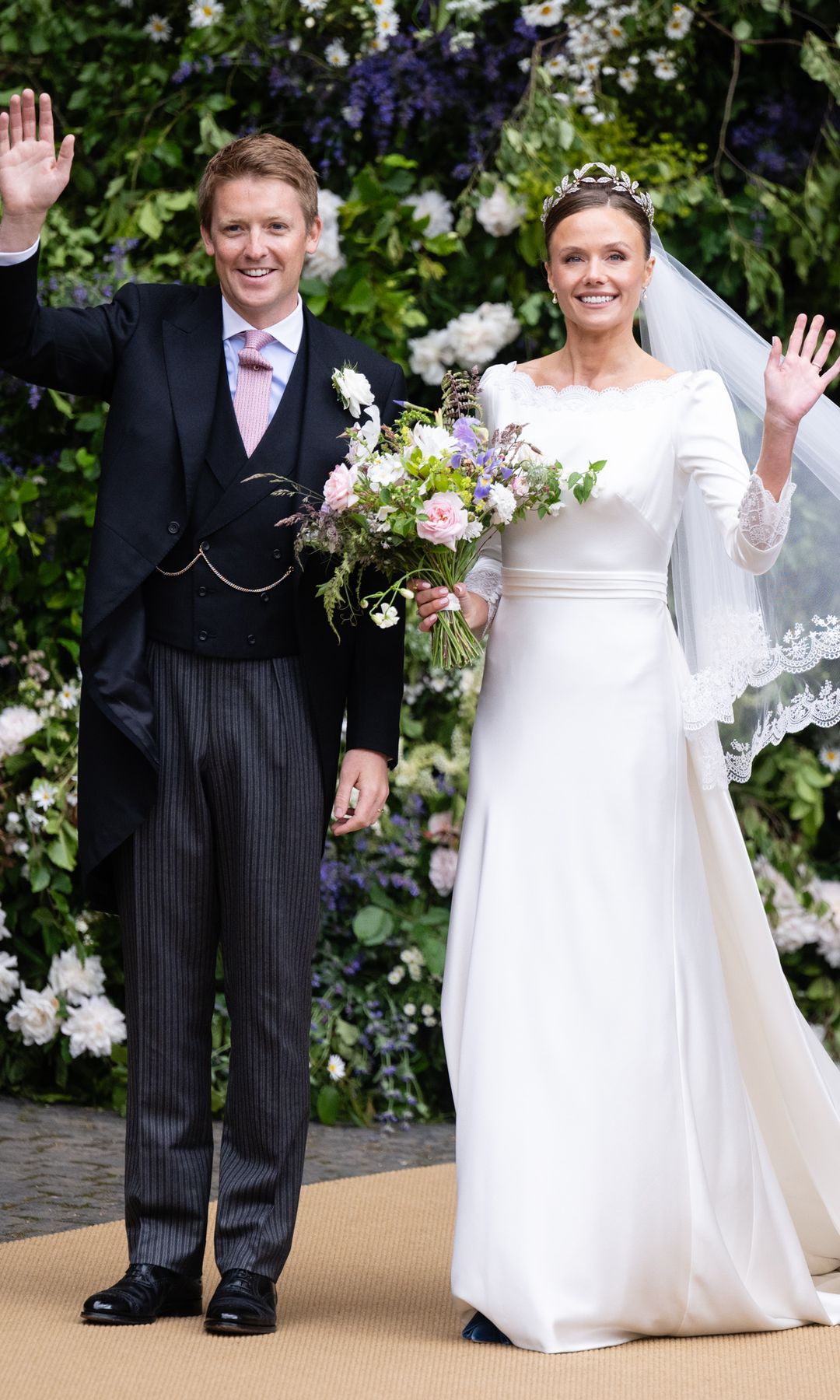 Tiaras de novia de la aristocracia en sus bodas como Olivia Grosvenor con el duque de Westminster
