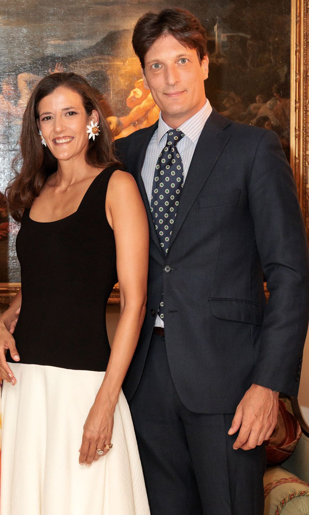 Clara Caruana y Luis de Medina, el matrimonio más elegante del bautizo