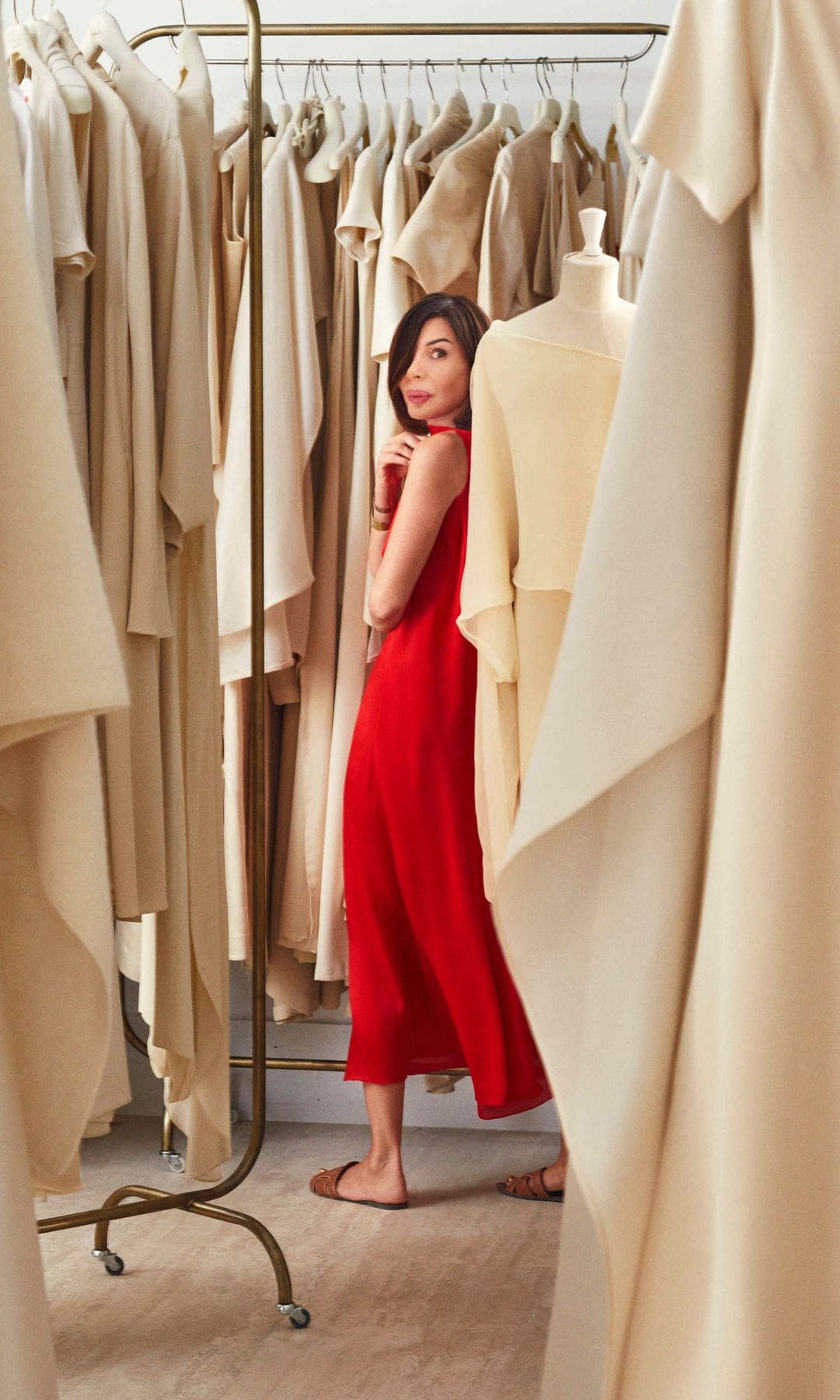 La diseñadora Sybilla en su taller