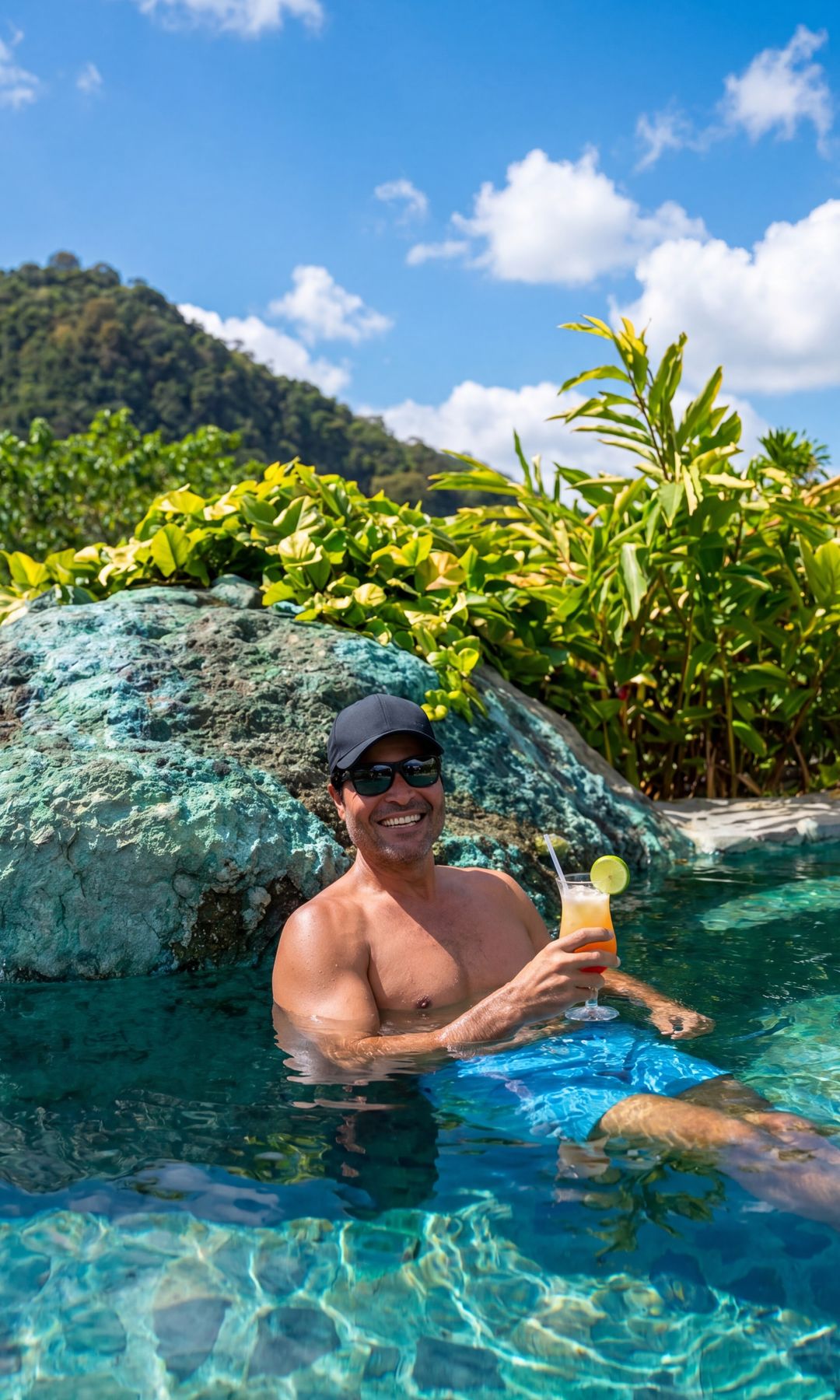 El cantante Chayanne en Hacienda Orosi, en Costa Rica