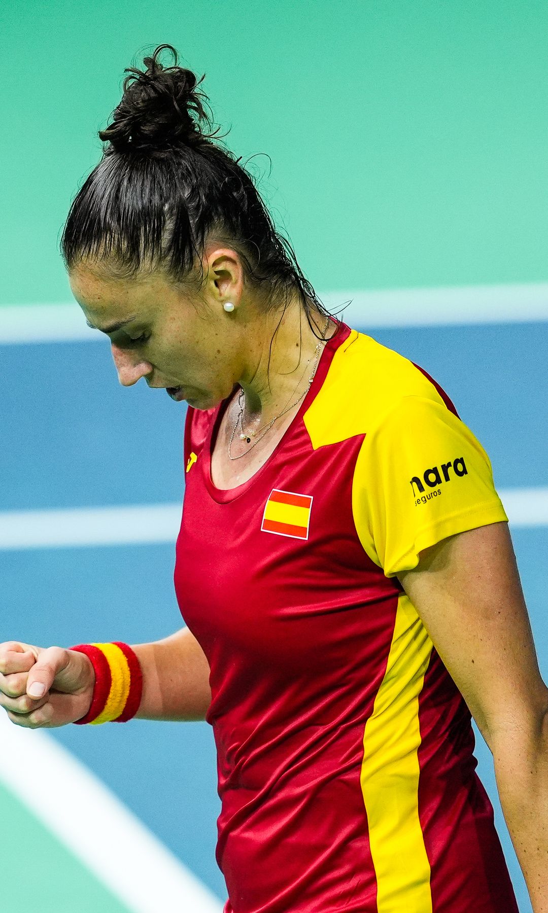 Sara Sorribes jugando en Málaga en noviembre 2024
