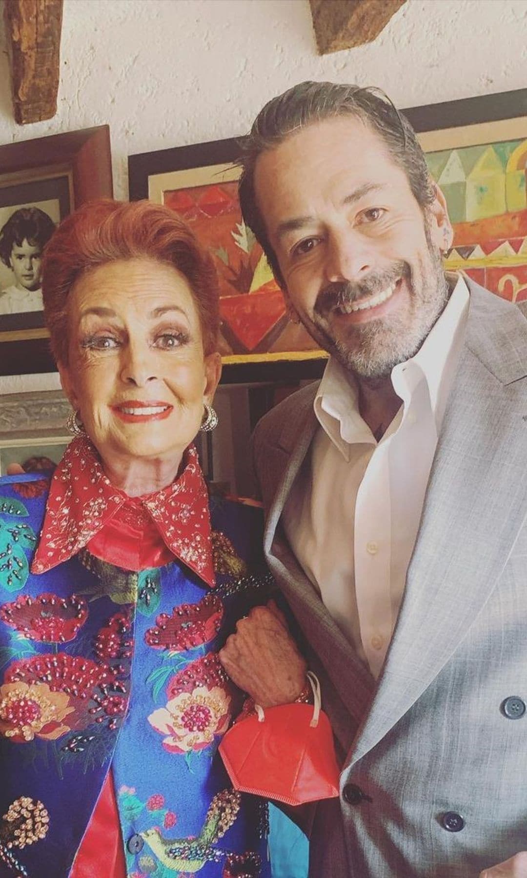 Talina Fernández y su hijo Patricio Levy 