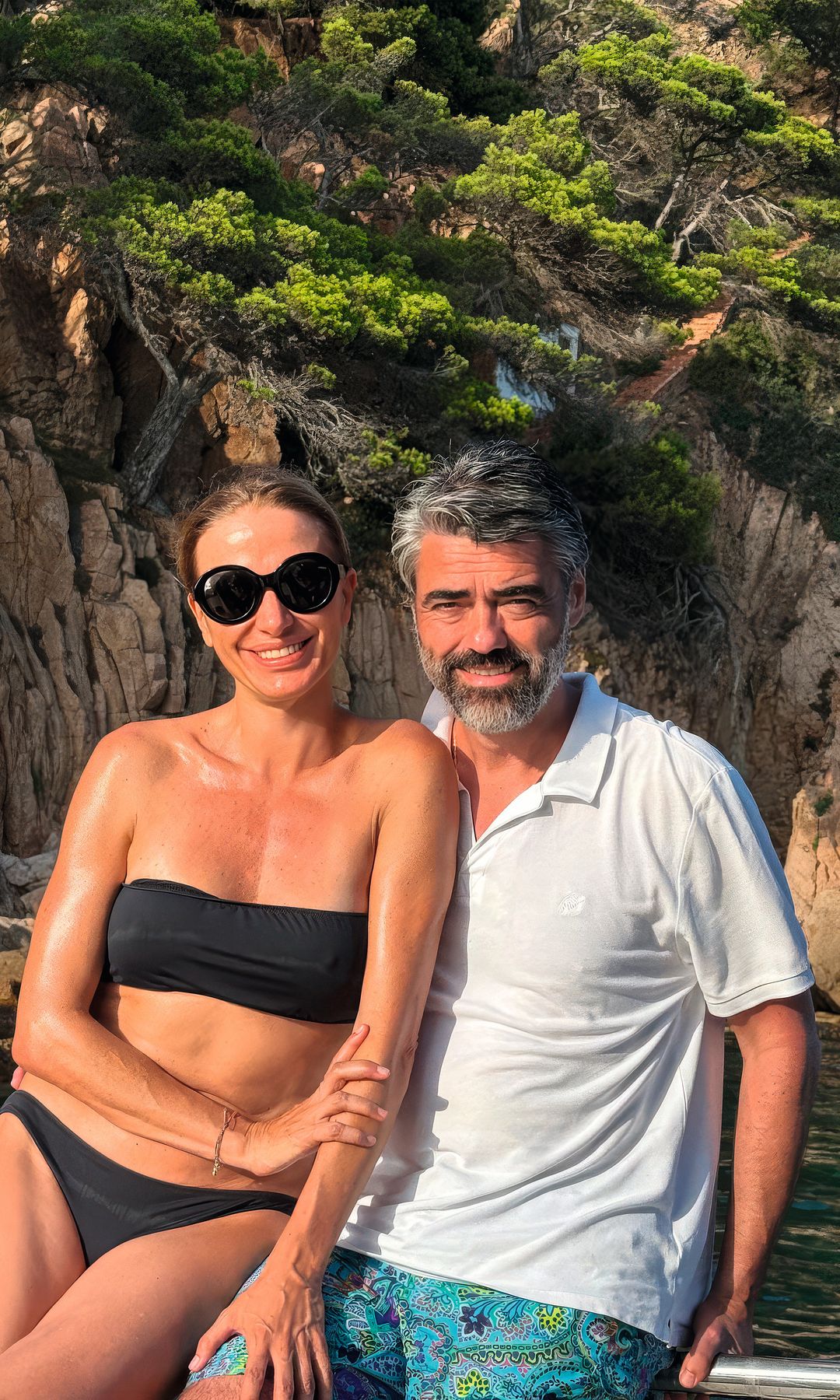 Susanna Griso presume de tipazo en su "luna de miel" en la Costa Brava