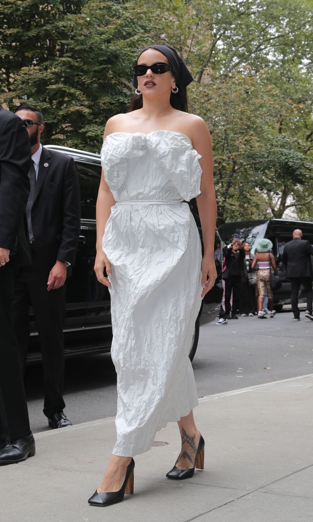 A la salida del desfile de Calvin Klein, el 12 de septiembre en Nueva York