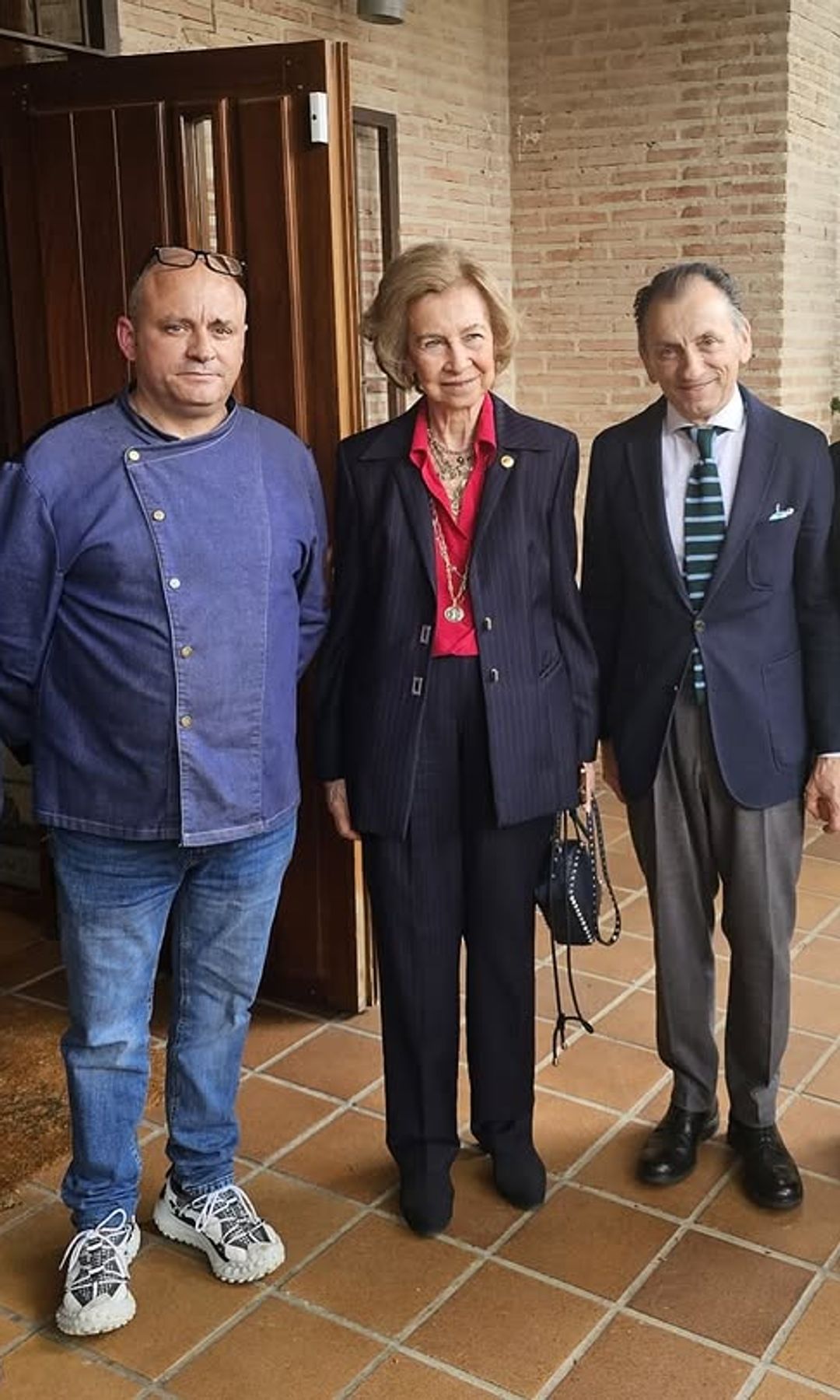 Doña Sofía en el Restaurante Botánico de Guadalajara