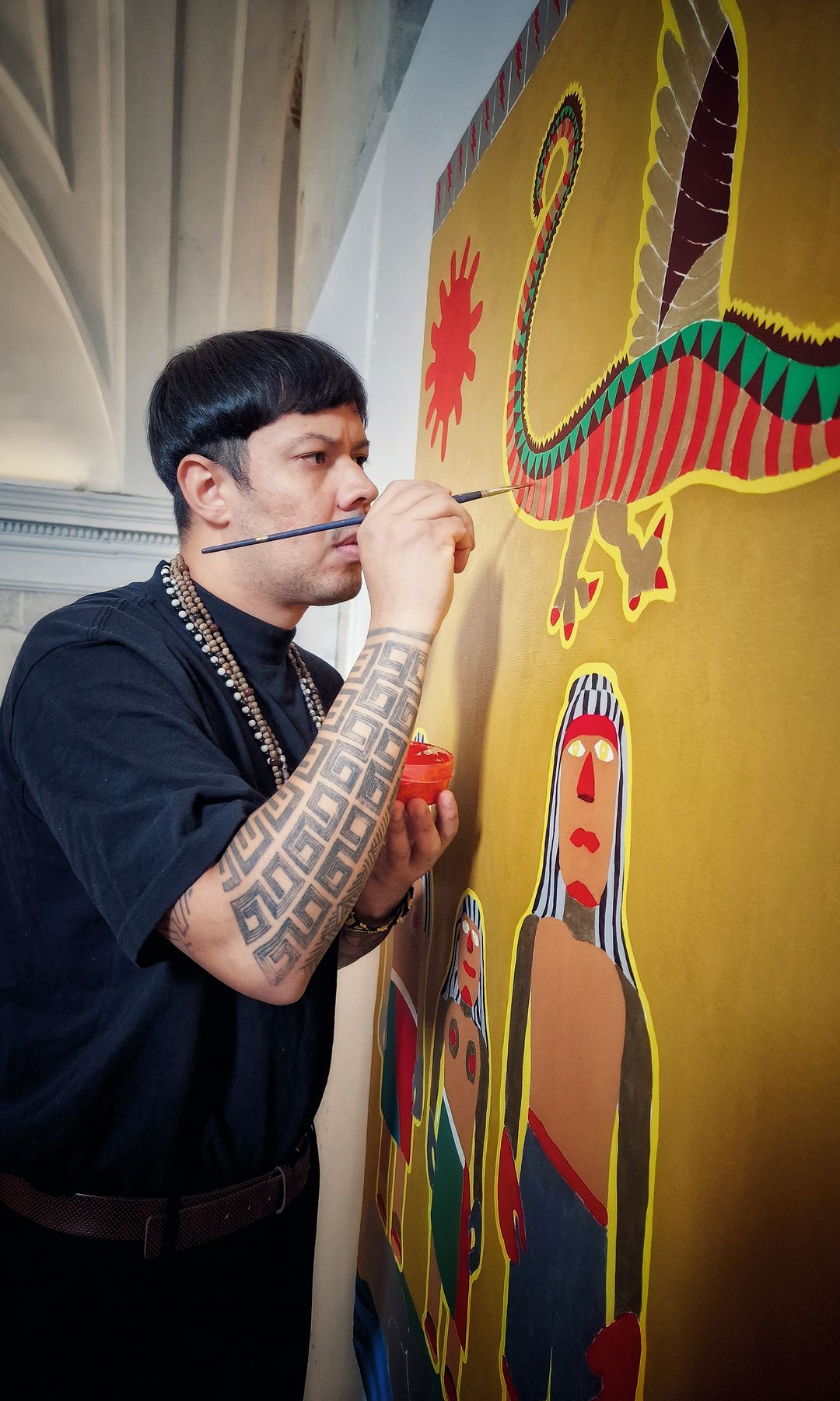 El artista brasileño Xaladu Collegium Arévalo Ávila