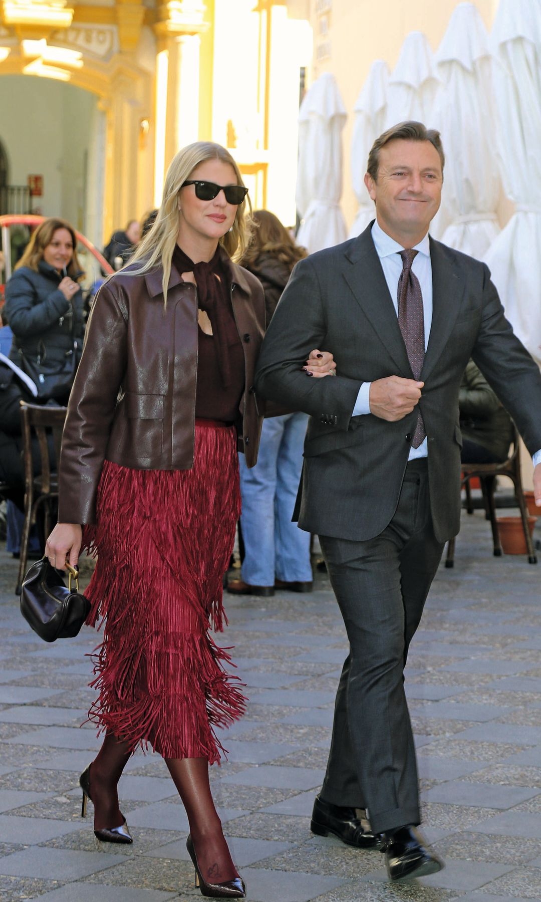 Raúl Gracia, "el Tato" con su novia la texana Kate Kapekas)