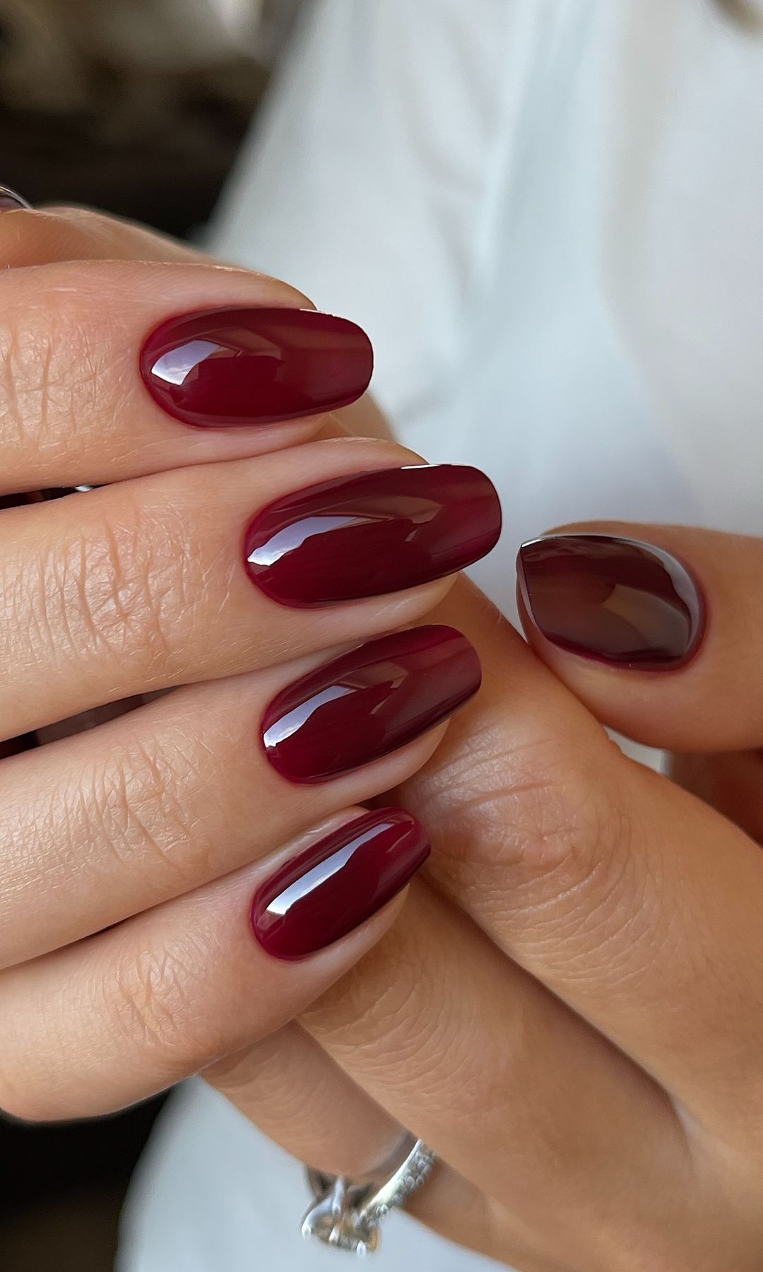 Manicura burdeos