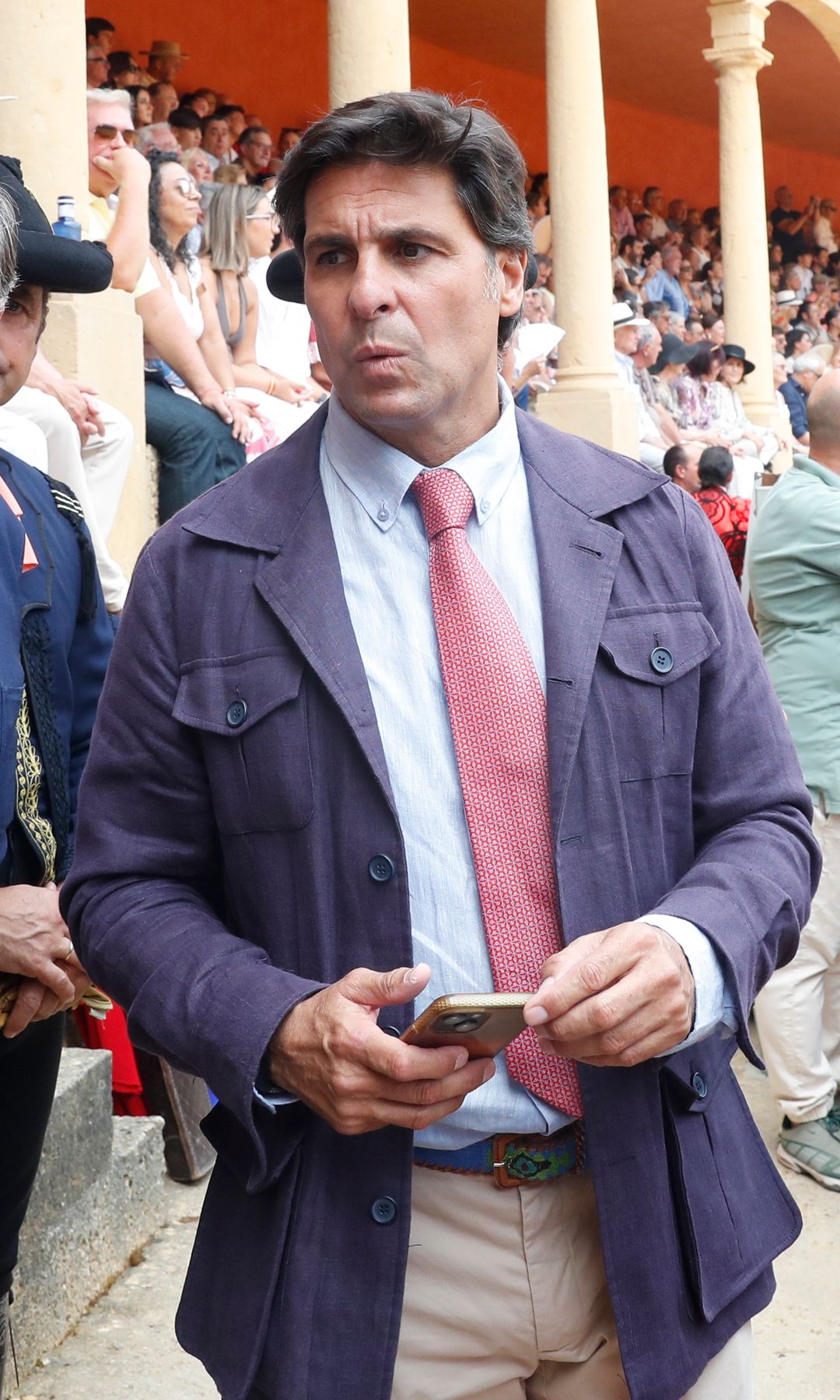 Fran Rivera durante corrida de rejones perteneciente a la Feria de Pedro Romero 2026 en Ronda