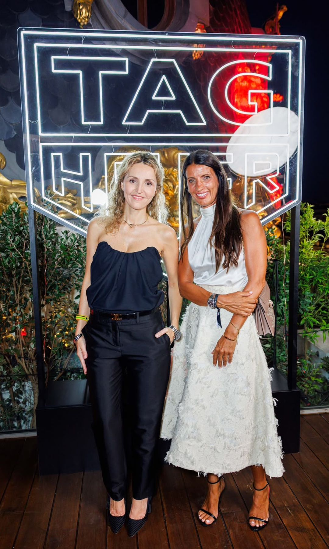 Béatrice Goasglas, CEO internacional de Tag Heuer y Blanca Panzano CEO de Tag Heuer España