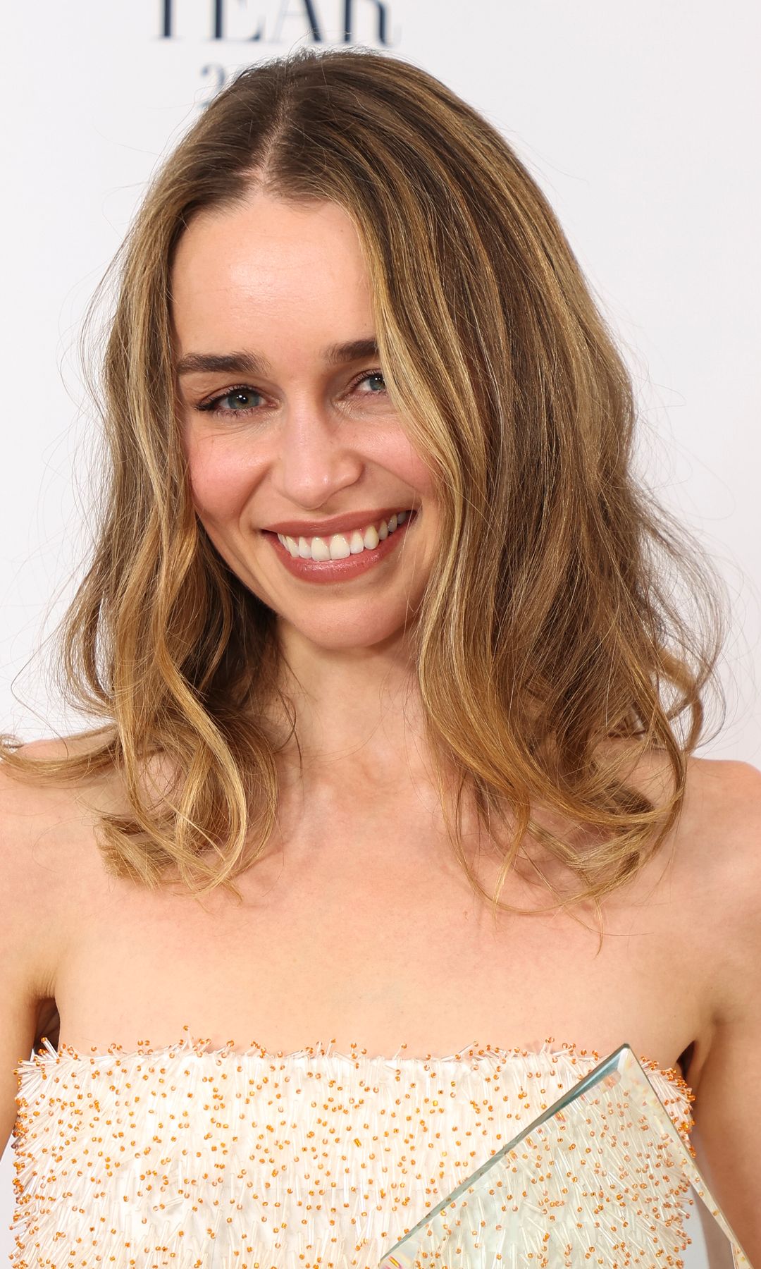 LONDON, ENGLAND - NOVEMBER 07: Emilia Clarke attends the Harper's Bazaar Women Of The Year Awards 2023 at The Ballroom of Claridgeâs on November 07, 2023 in London, England