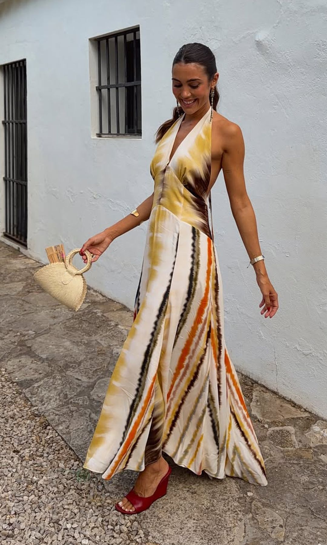 Anna Padilla en la boda de su primo, en Cádiz