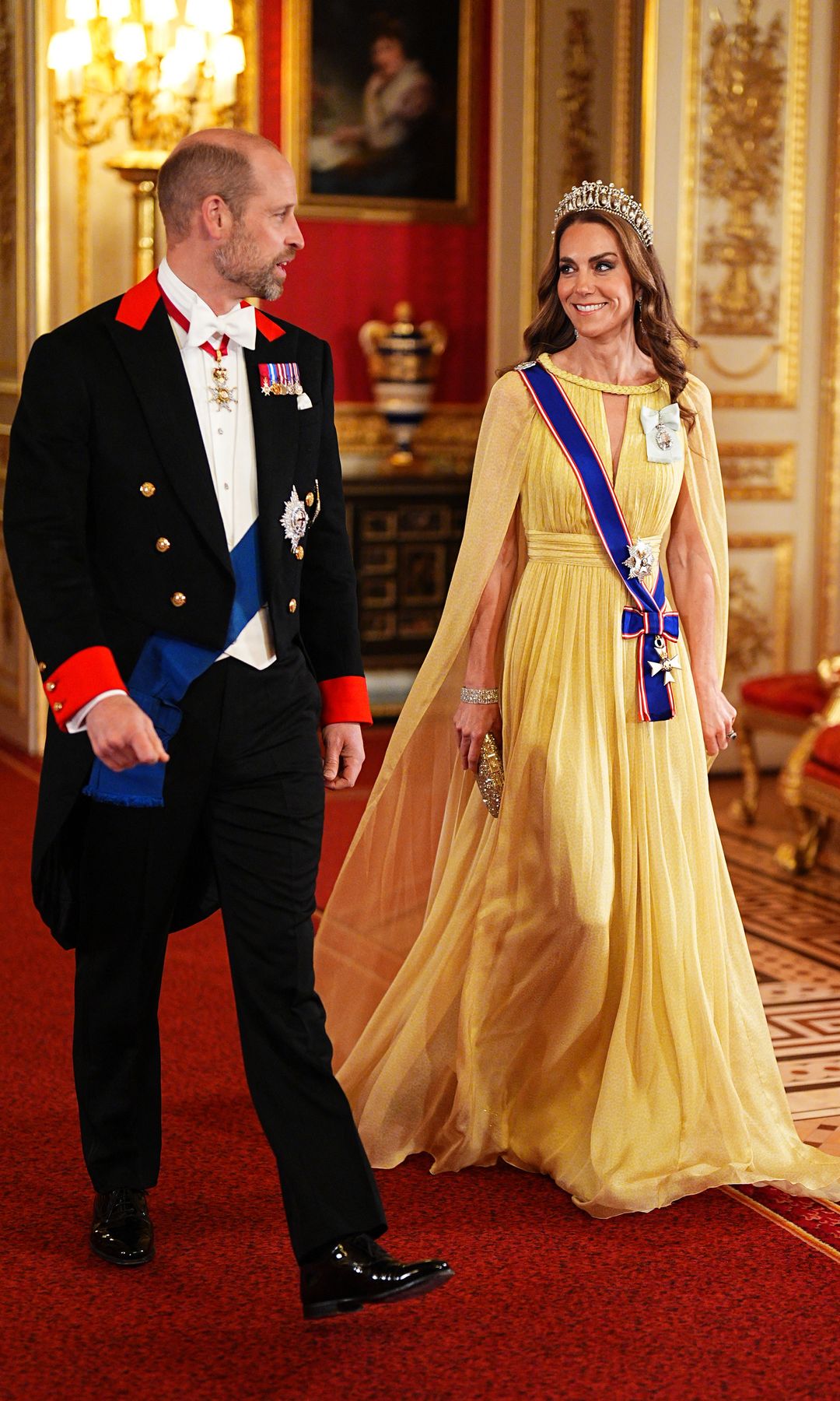 Kate Middleton estrena un romántico vestido de gala con guiño a Oriente y reafirma su obsesión por la tiara favorita de Lady Di