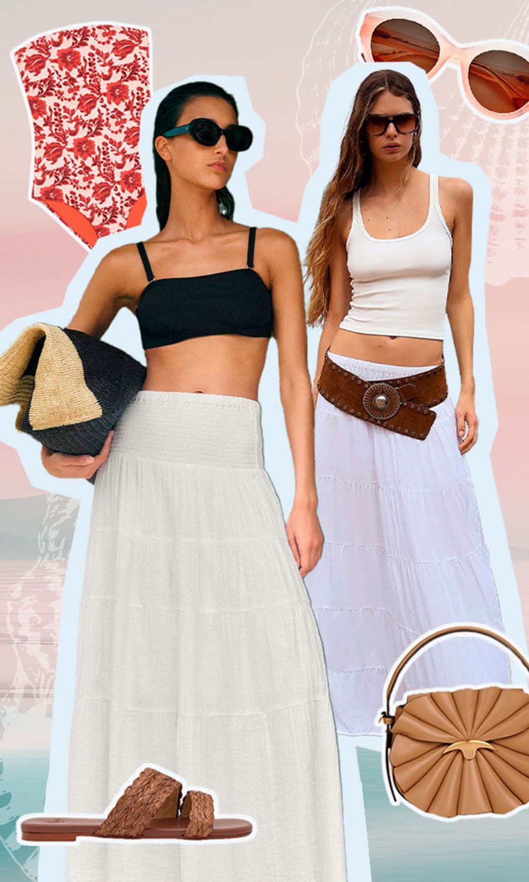 ​Una prenda, do​s looks: ​​este verano solo necesitas una falda ibicenca para vestir bien de día y de noche